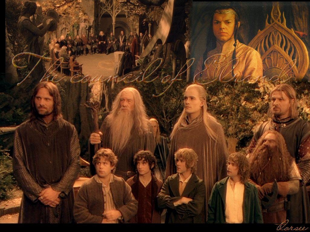 Rat von Elrond, Herr der Ringe, Gruppe, Anillo, Gemeinschaft, 1030x770 HD Desktop