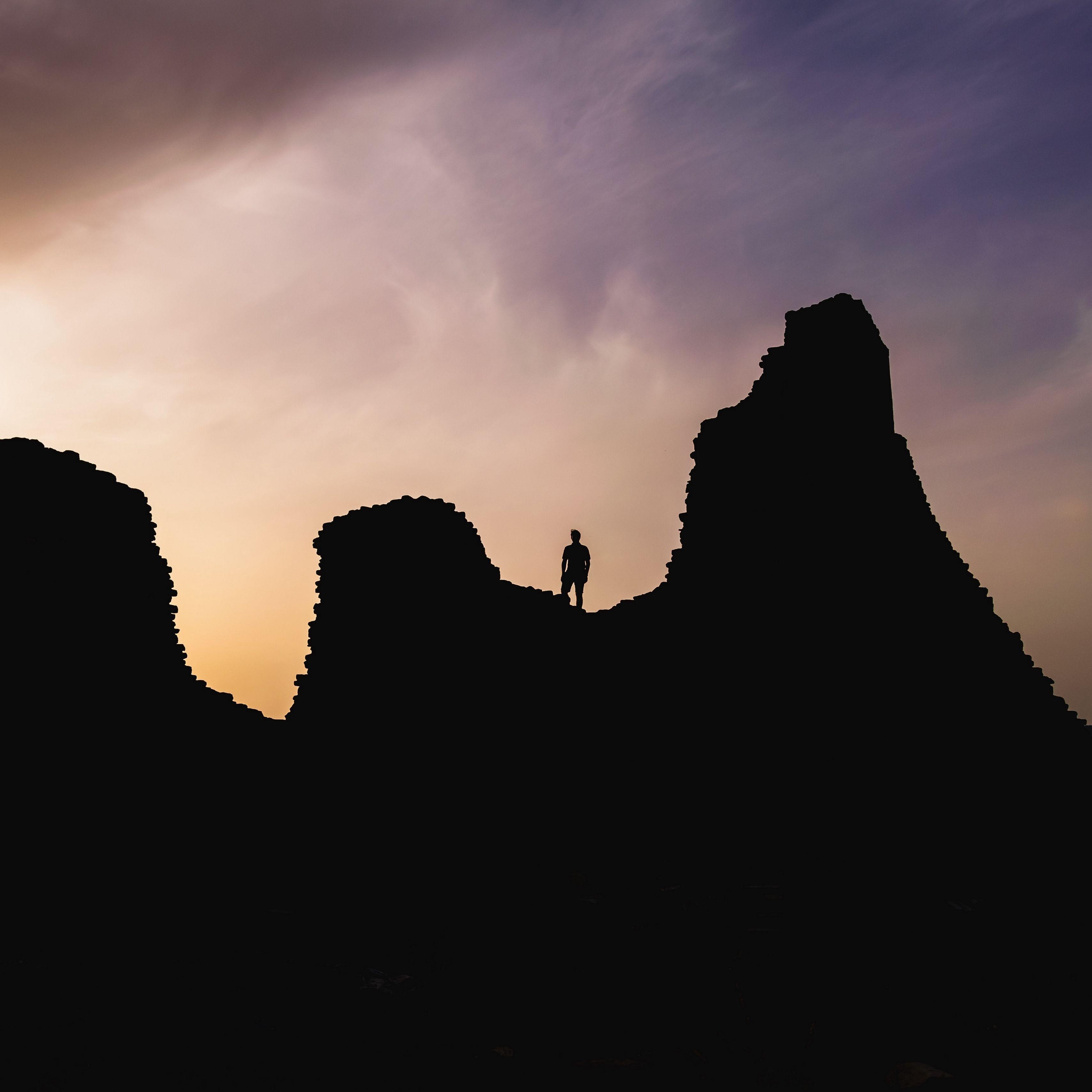 Sardinien Hügel, Silhouette, Einsamkeit, Natur, Entdeckung, 3420x3420 4K Handy