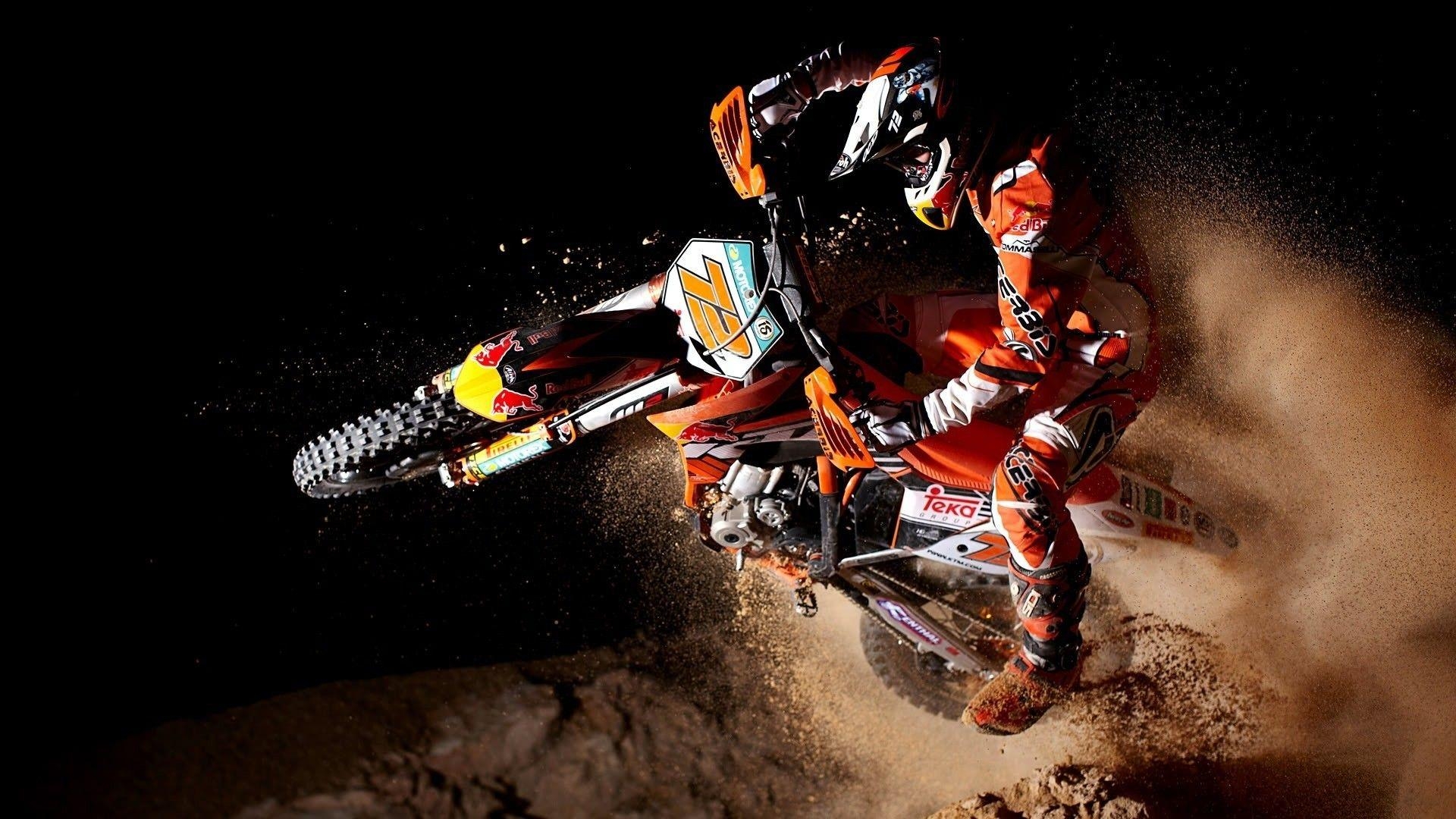 KTM, Hintergrund, Dirtbike, 1920x1080 Full HD Desktop