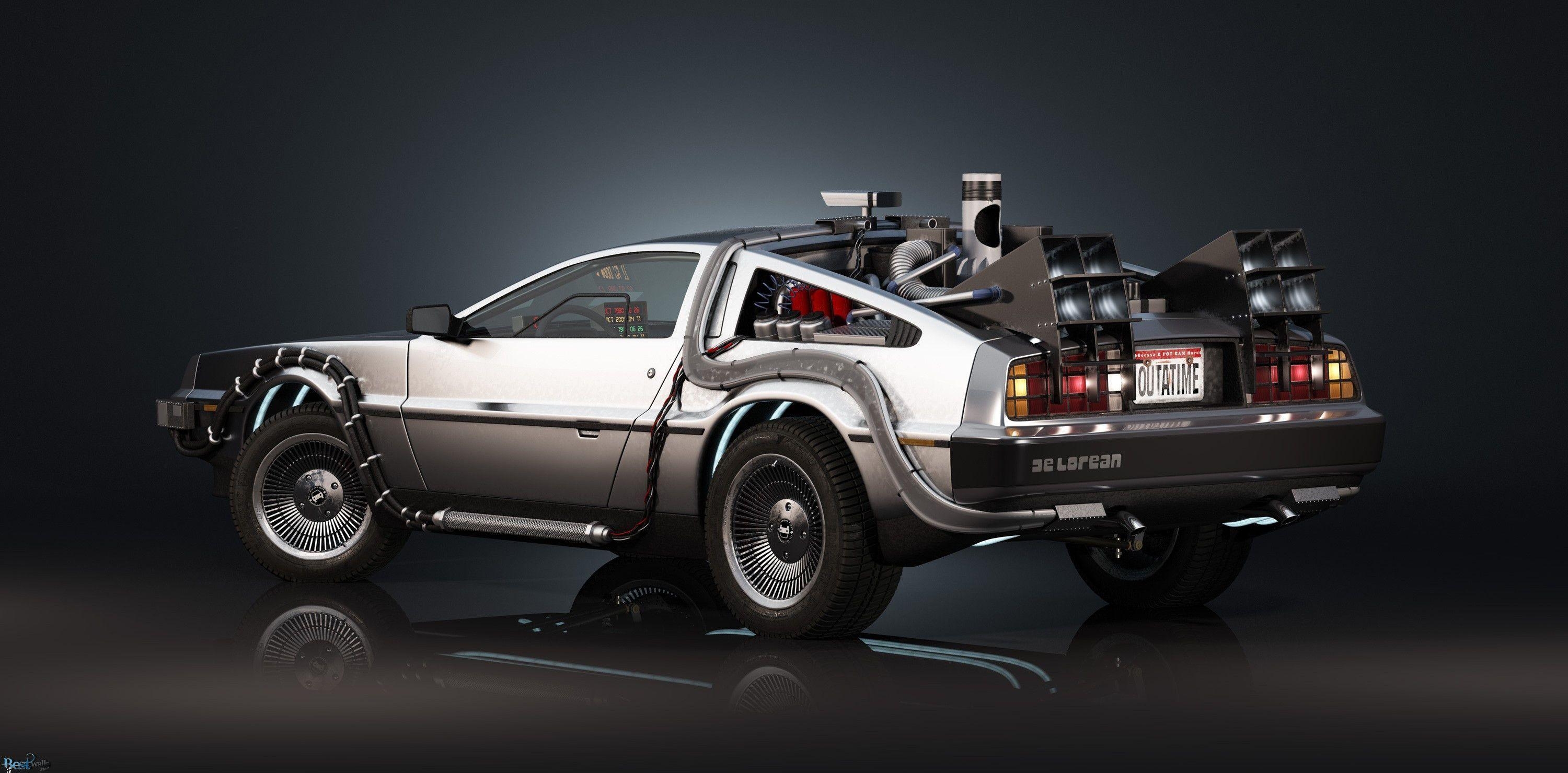 DeLorean, Filme, Auto, Zeitreise, Klassiker, 3000x1480 Dual Screen Desktop