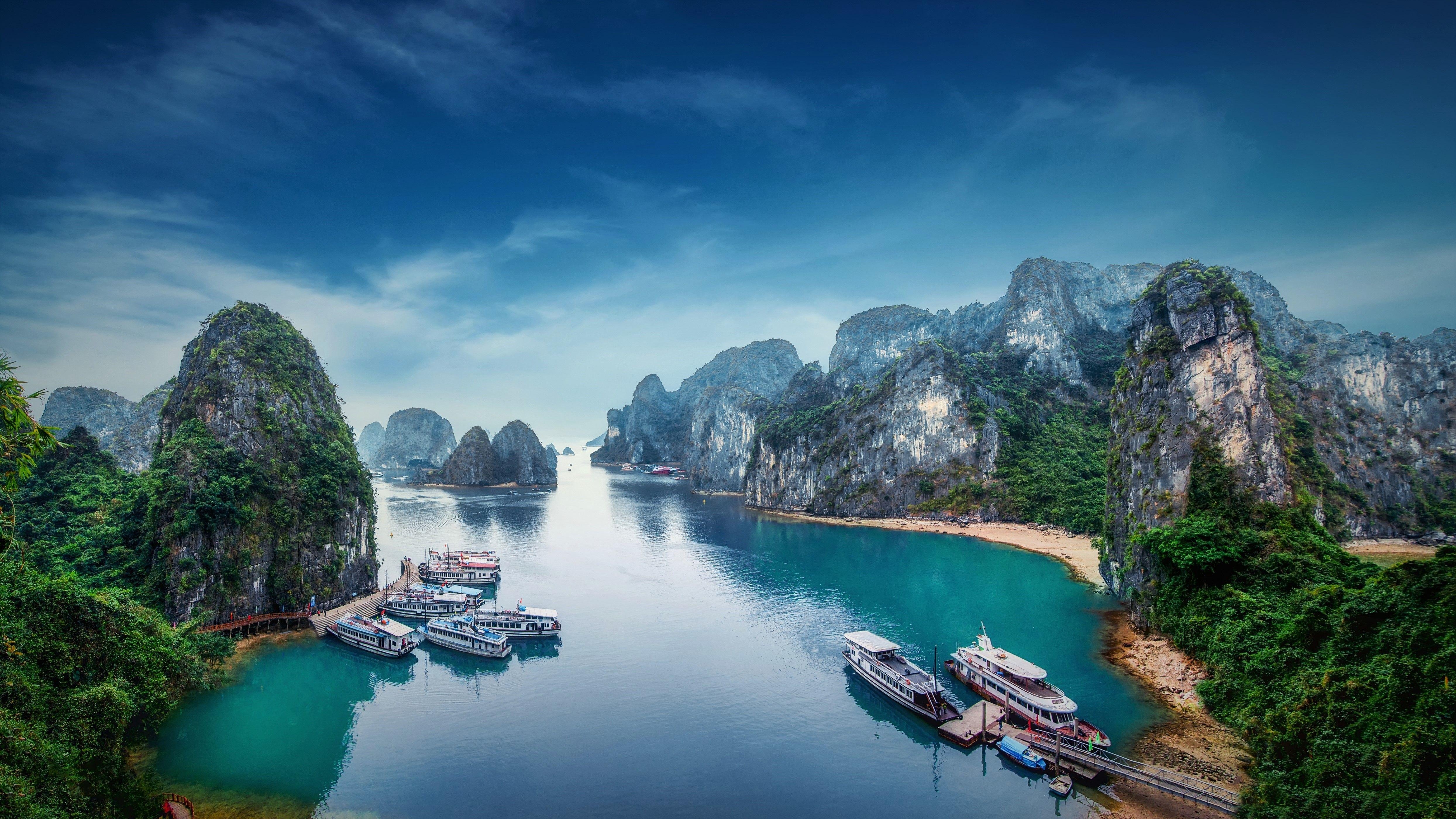 Halong Bucht, HD, Schönheit, Natur, Vietnam, 4980x2800 4K Desktop