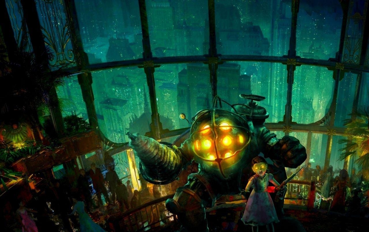 BioShock, Hintergrund, Gaming, Art-déco-Stil, Grafik, 1280x810 HD Desktop