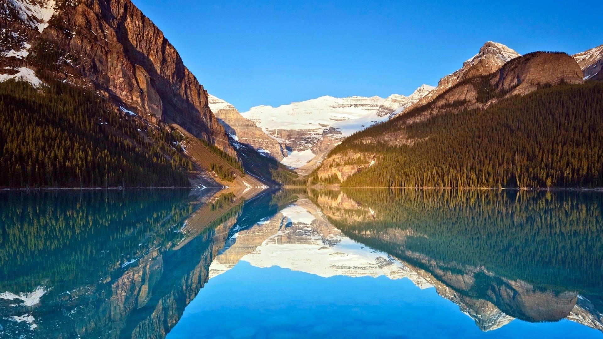 Lake Louise, Victoria-Gletscher, Kanada, Natur, Bergkulisse, 1920x1080 Full HD Desktop