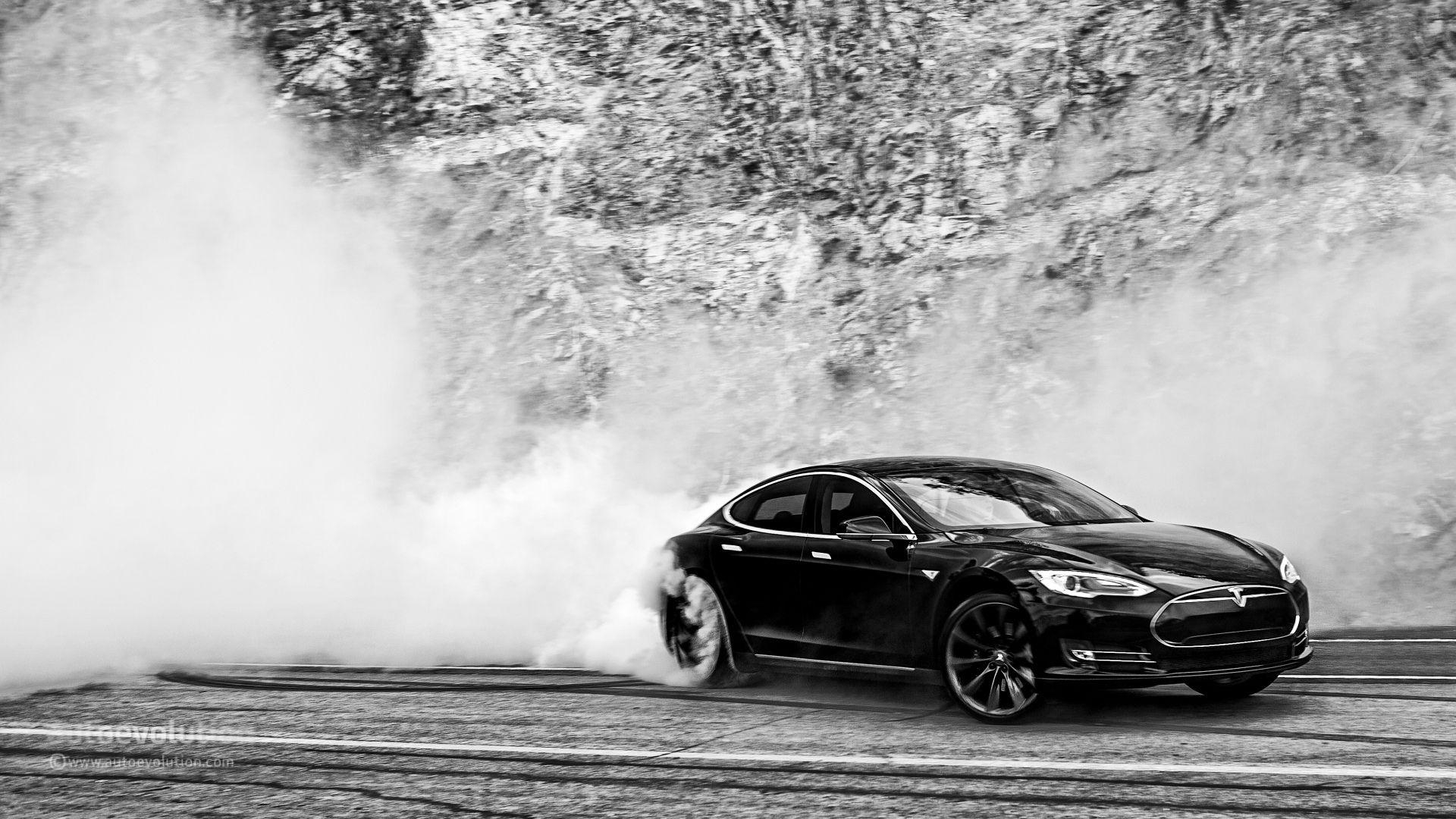 Tesla Model S, Monster Burnouts, HD, Elektrisches Auto, 1920x1080 Full HD Desktop