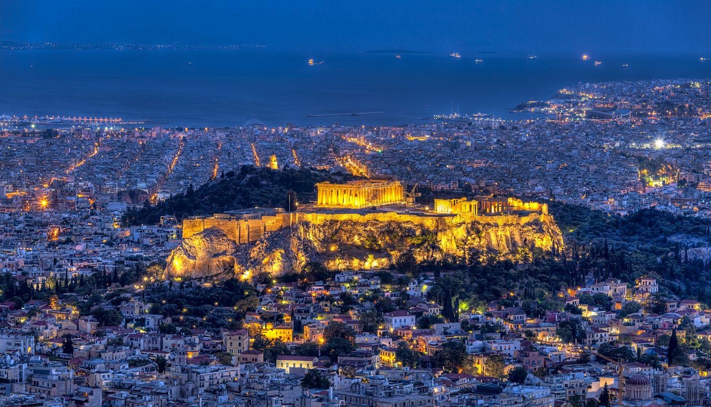 Athen Hintergrund, Download, Stadtansicht, Griechenland, 1400x810 HD Desktop