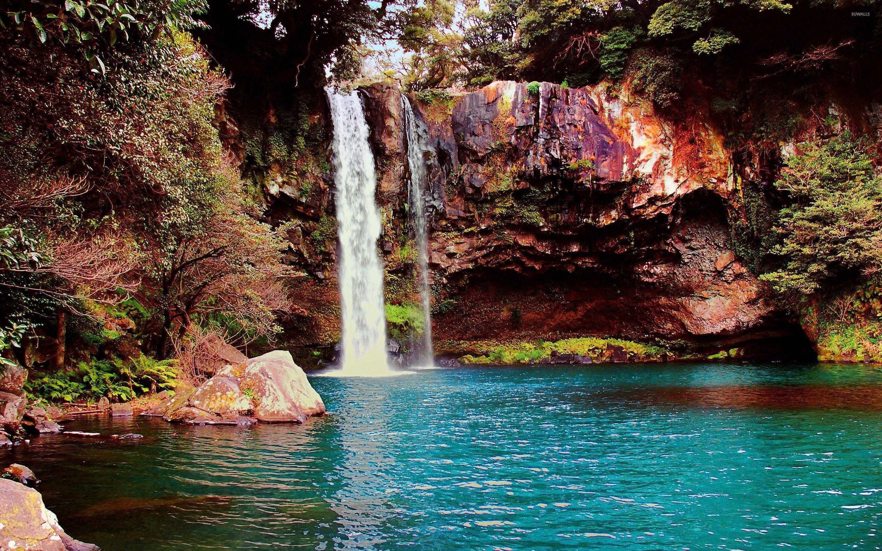 Cheonjiyeon, Wasserfall, Südkorea, Fotografie, Reisen, 2880x1800 HD Desktop