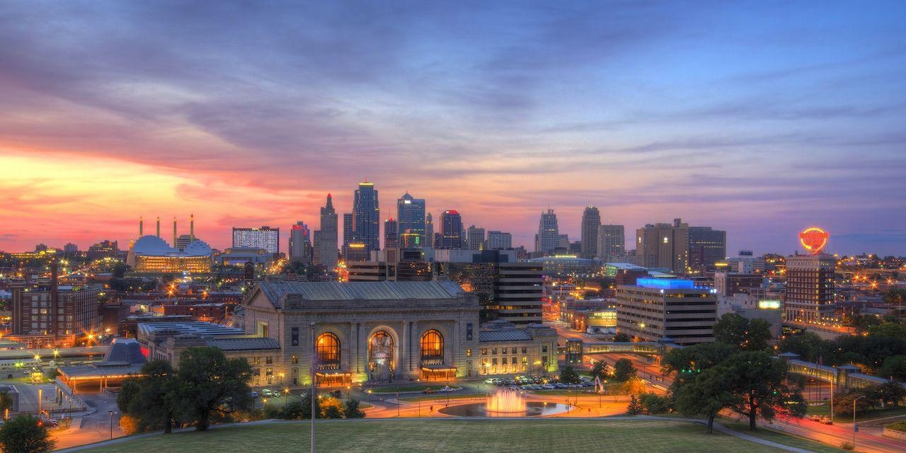 Kansas City, Hintergrund, Reisen, Skyline, Wallpaper, 1280x640 Dual Screen Desktop