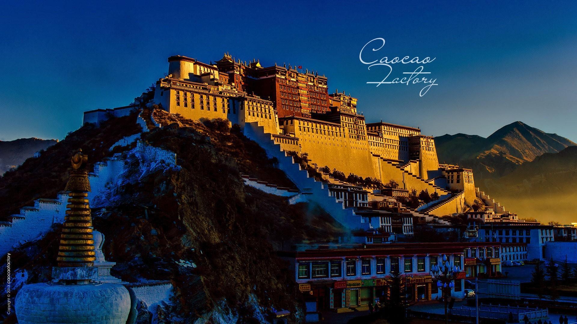 Bergpalast, Potala, Tibet, Landschaft, Reiseziel, 1920x1080 Full HD Desktop