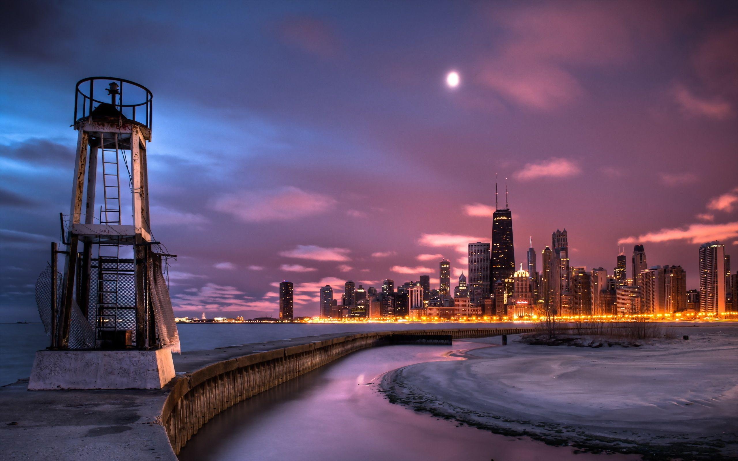 Chicago HD, Hintergrundbild, Stadtleben, Urban, Design, 2560x1600 HD Desktop