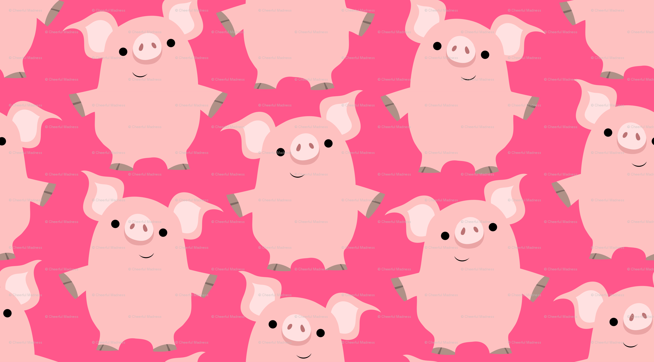 Niedliche Schweine, Cartoon, Tierbild, Freundliche Schweine, 2210x1230 HD Desktop