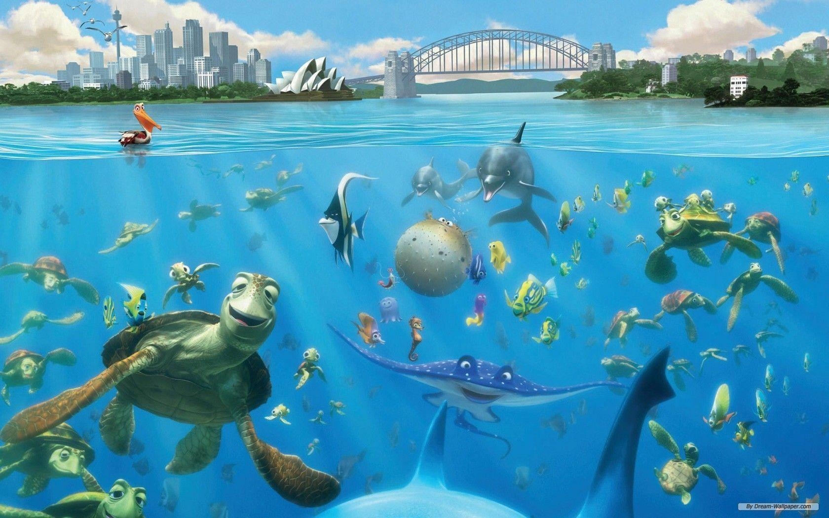 Nemo Abenteuer, Cartoon, Pixar Film, 1680x1050 HD Desktop