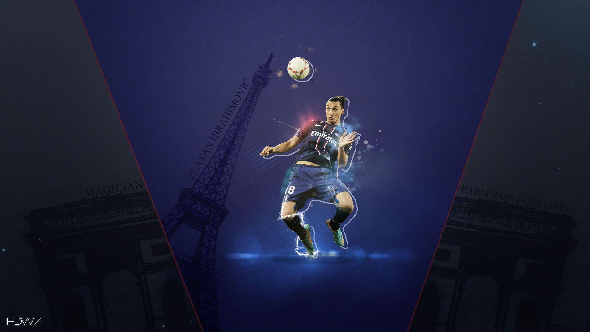 Zlatan Ibrahimović, Paris, Saint-Germain, Fußball, Hintergrund, 1920x1080 Full HD Desktop