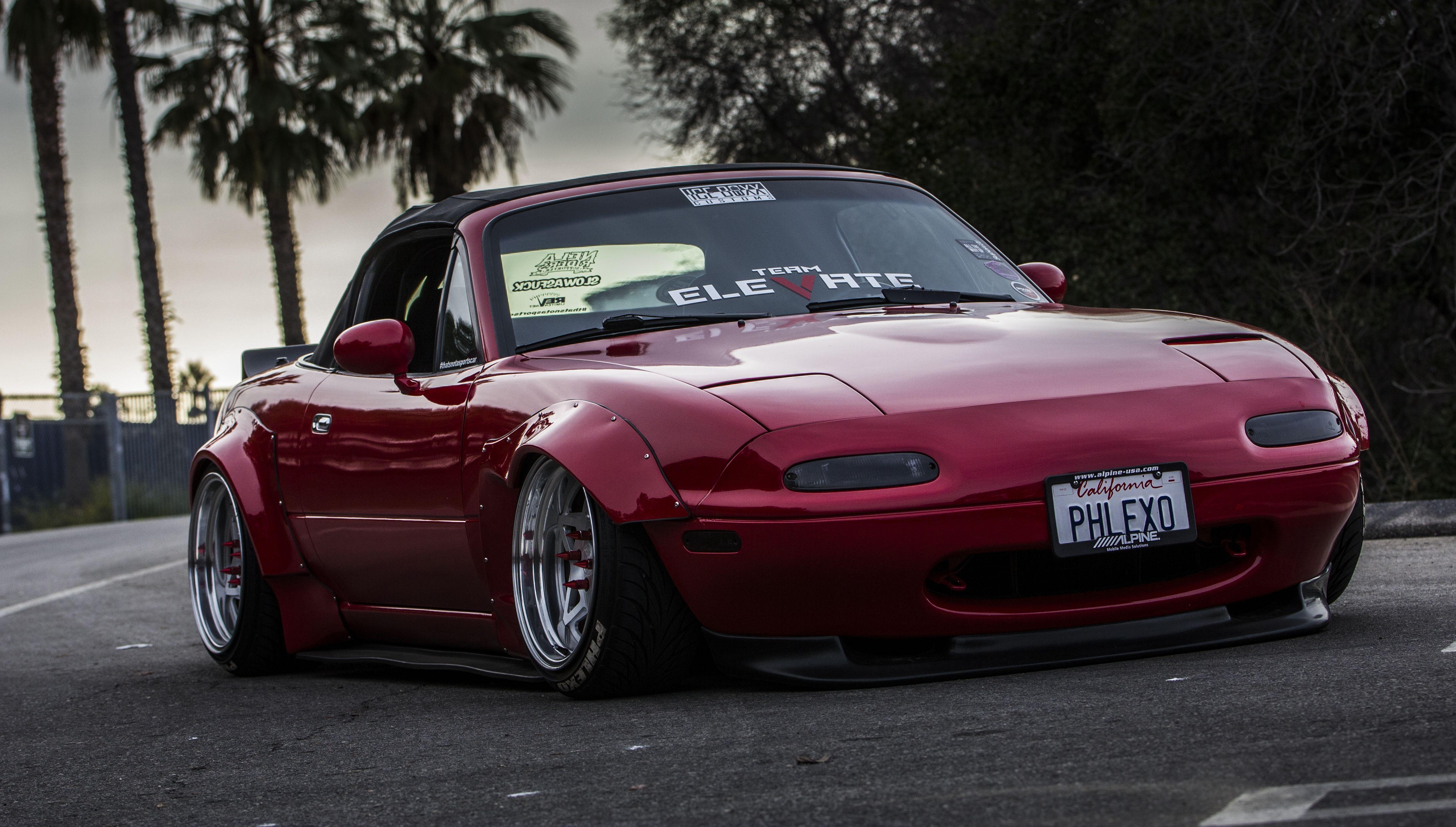 Miata, Mazda, MX-5, Widebody, Rocket Bunny, 4980x2830 4K Desktop