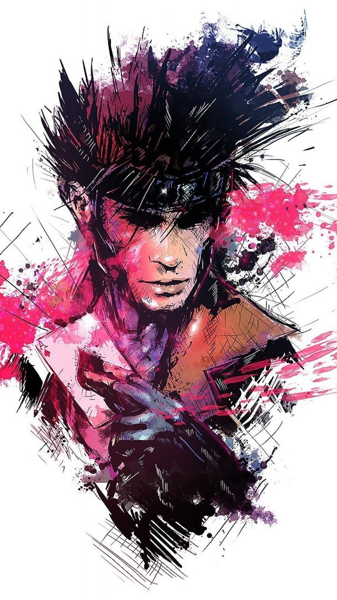 Gambit, Marvel, Comics, Hintergrund, Superheld, 1080x1920 Full HD Handy