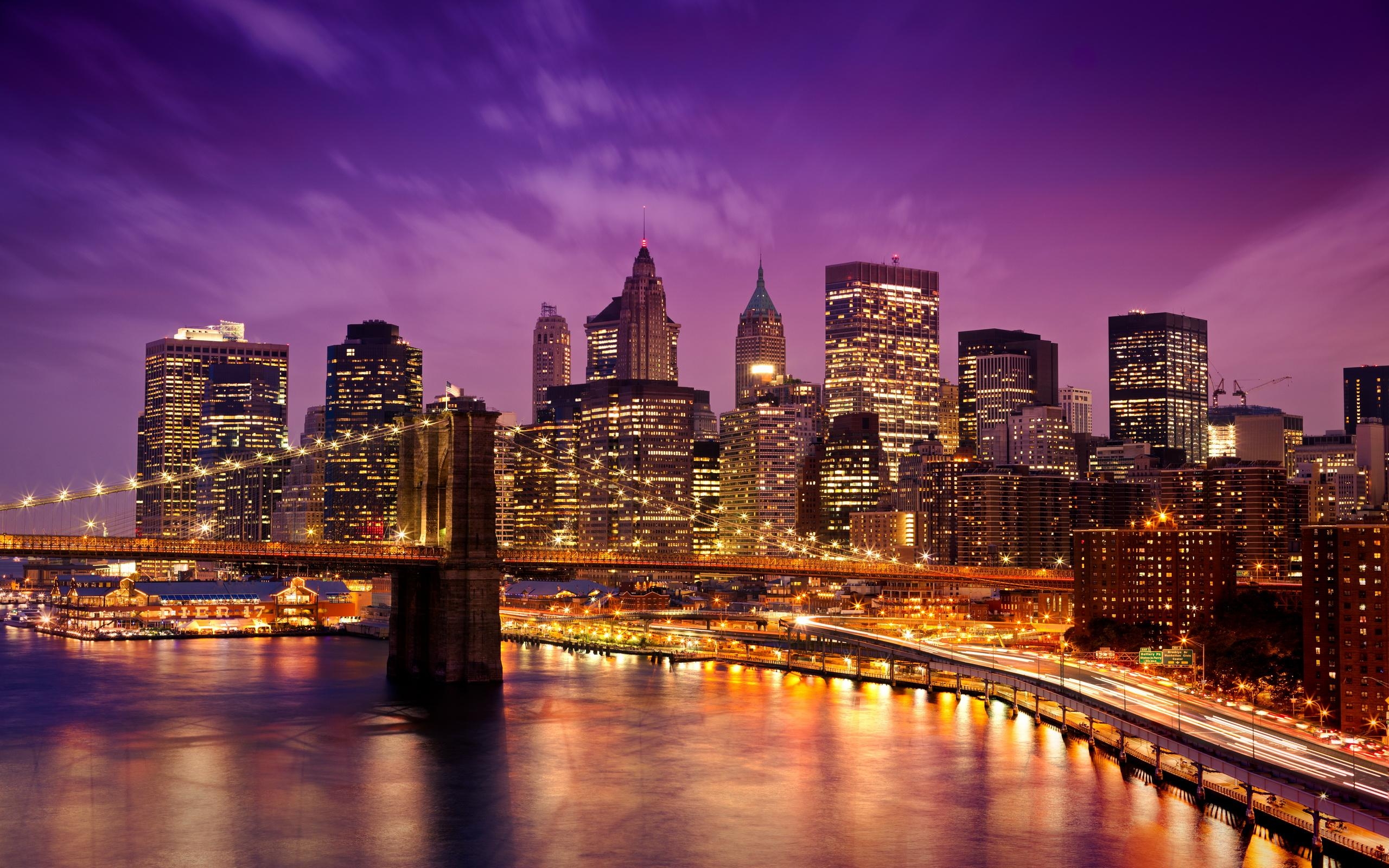 Manhattan, 14x1600, Stadtansicht, Big Apple, Panorama, 2560x1600 HD Desktop