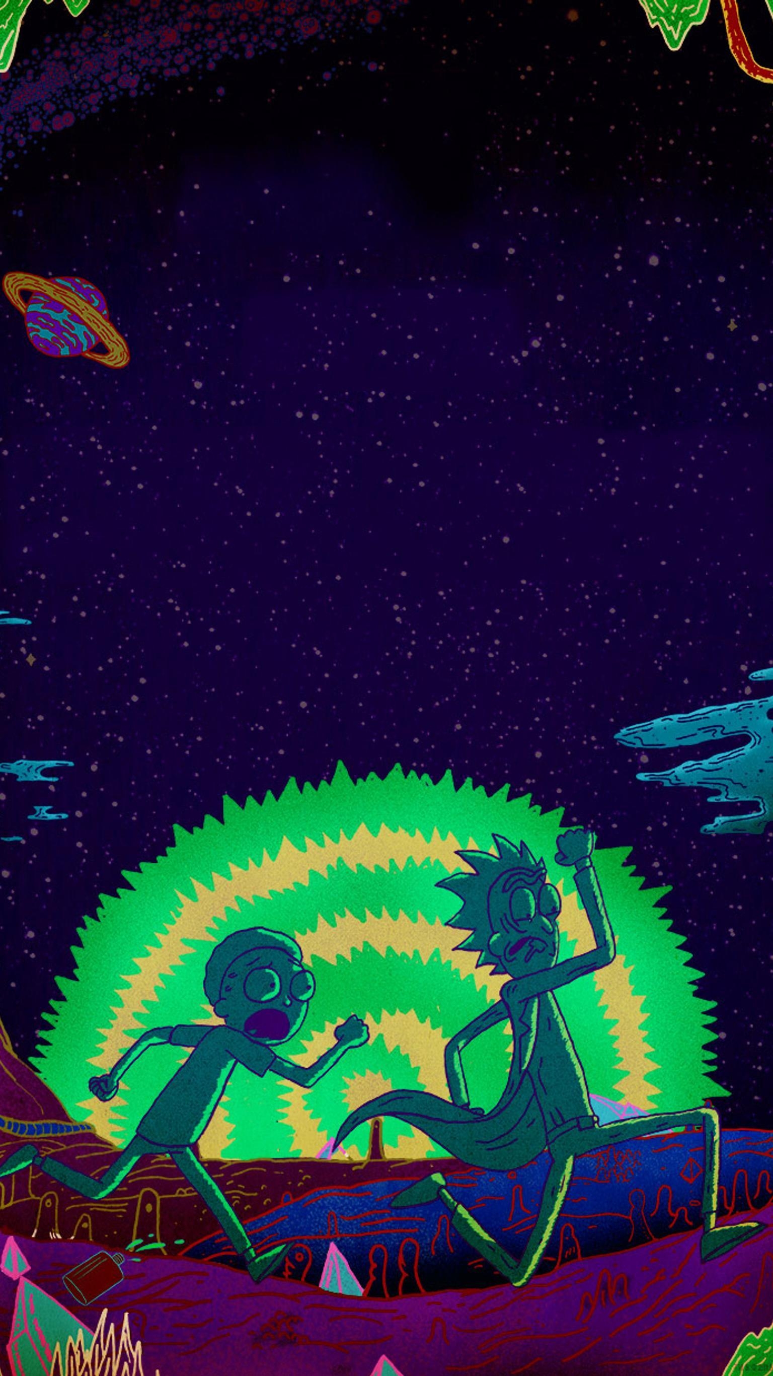 Rick und Morty, Handy, Bildschirmhintergrund, Zeichentrick, Kultfigur, 1540x2740 HD Handy