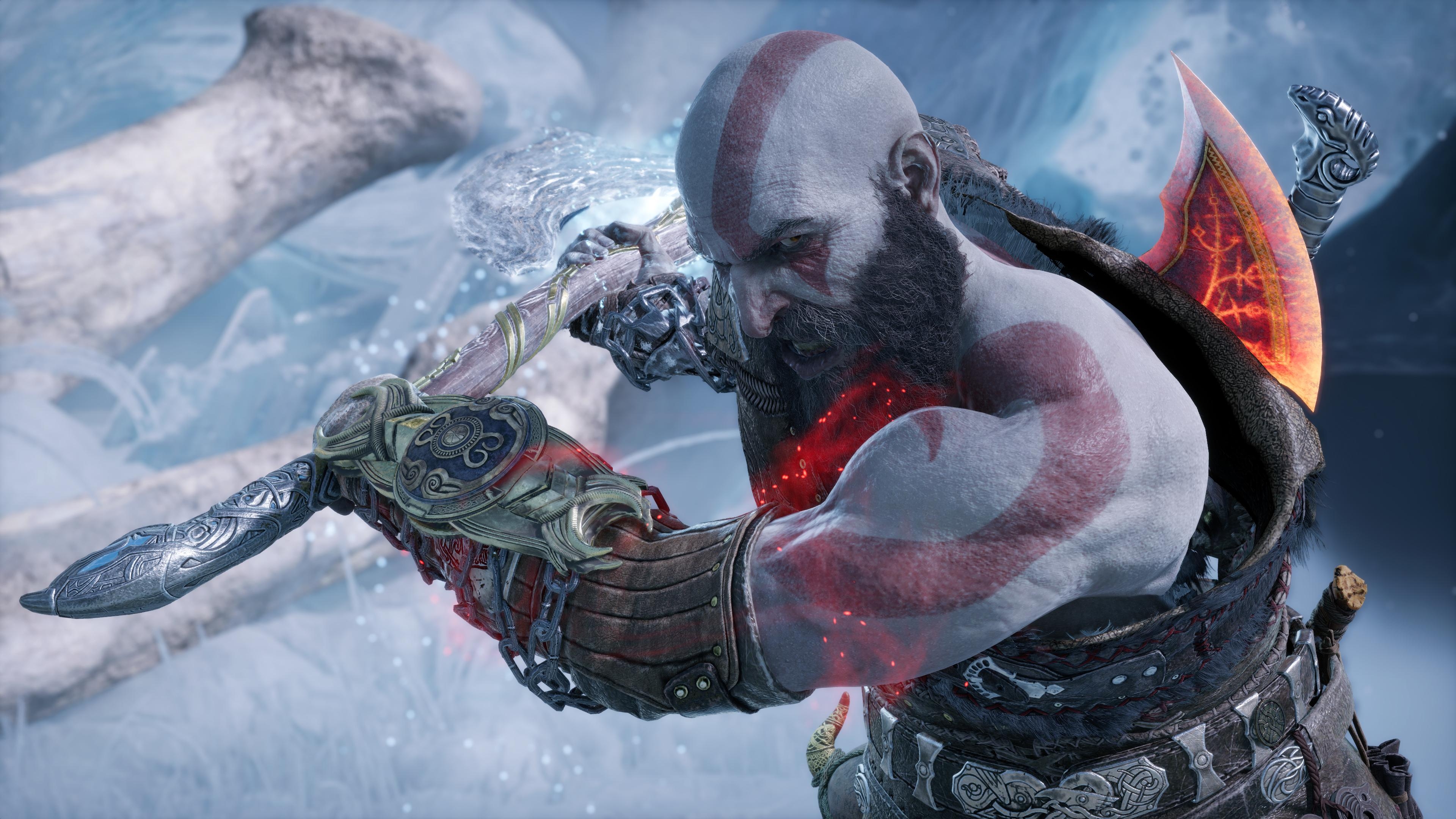 God of War, Ragnarok, 4K, Leviathan, Kratos, 3840x2160 4K Desktop