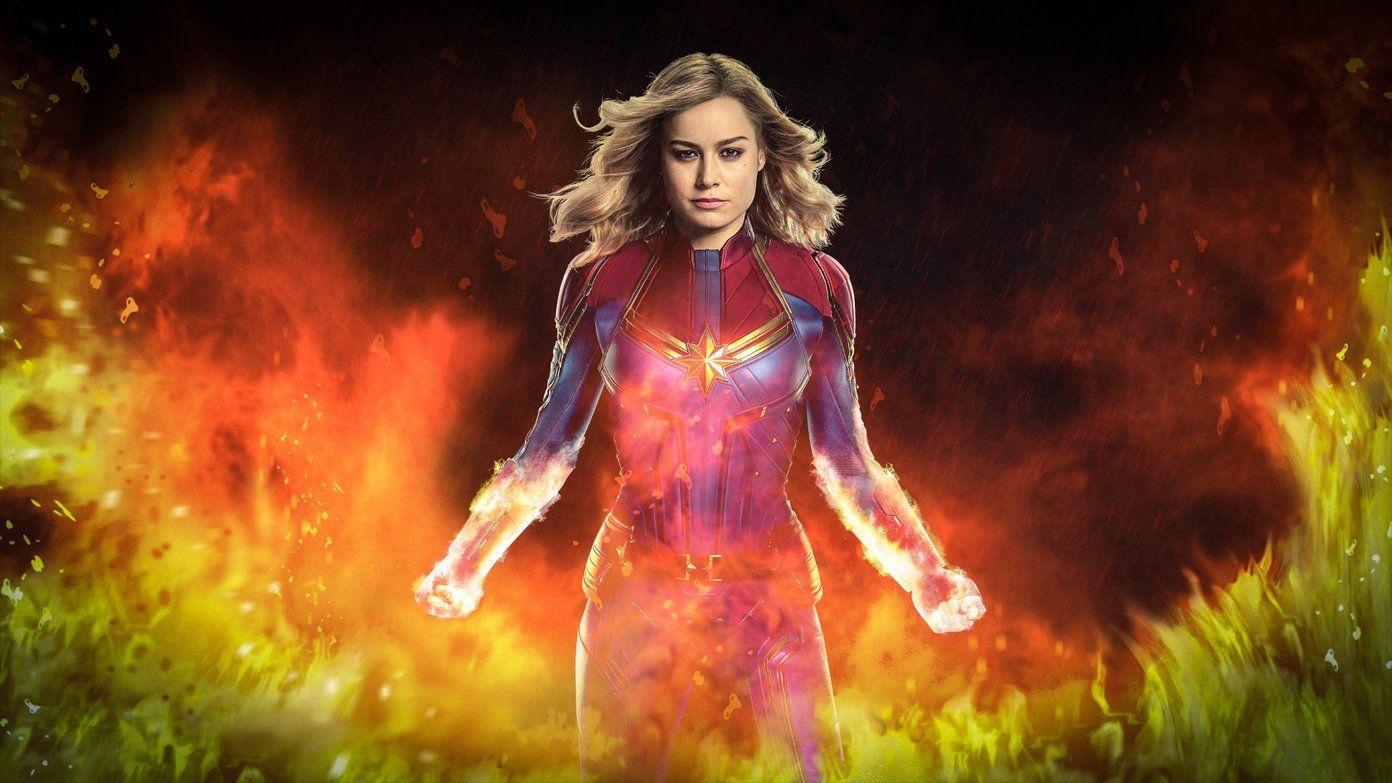 Captain Marvel, HD, Must-have, Comics, Superheldin, 1400x790 HD Desktop