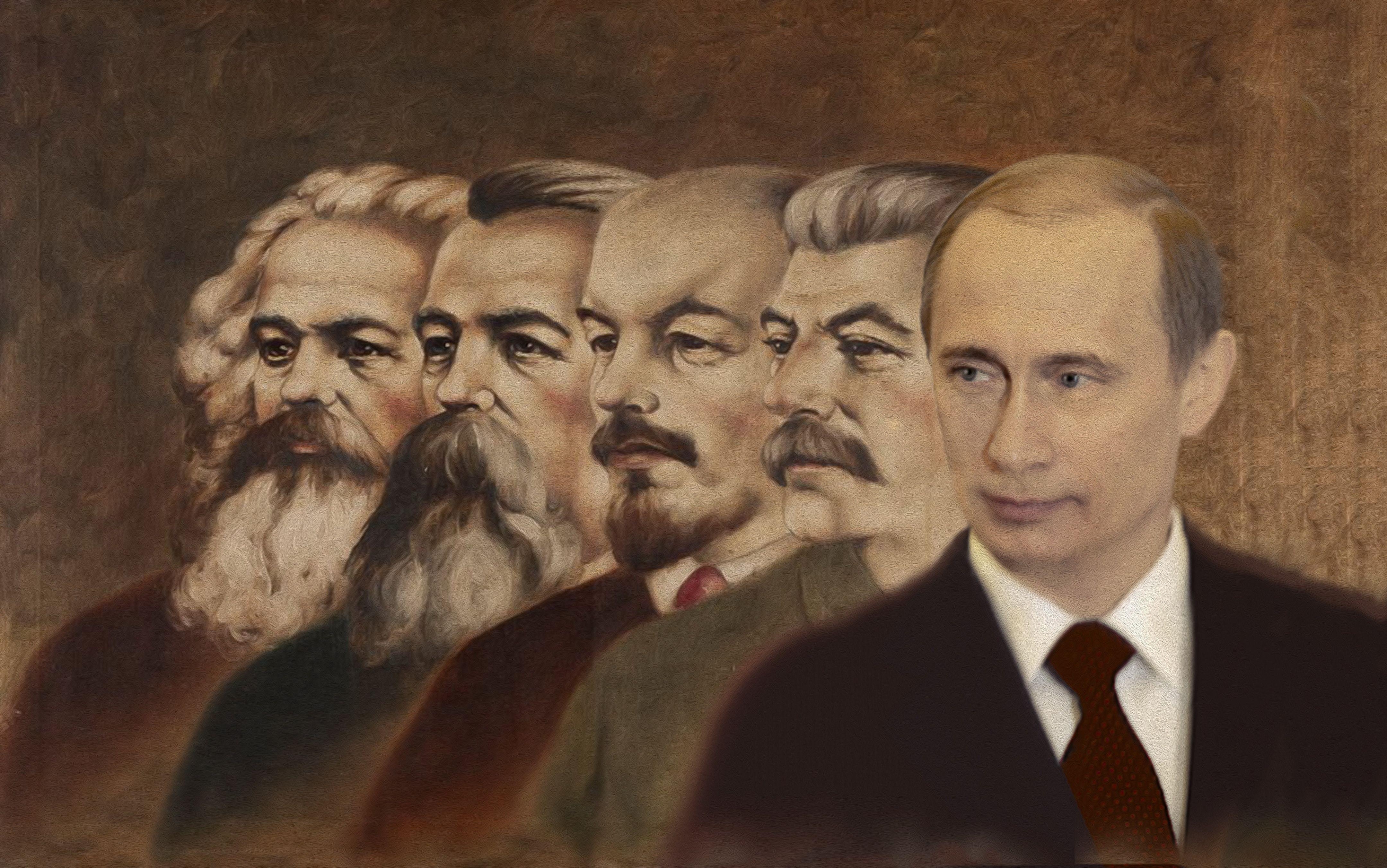 Karl Marx, Engels, Lenin, Revolution, Sozialismus, 4320x2710 4K Desktop