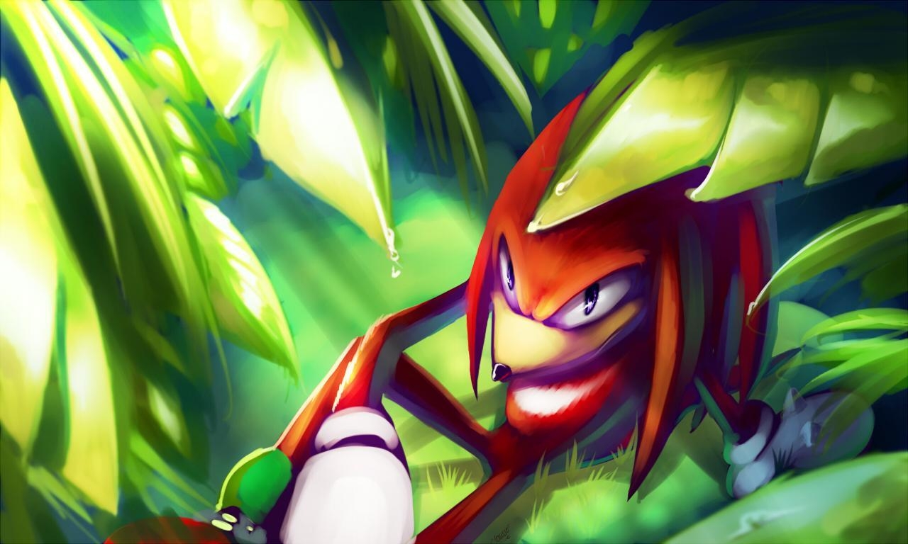 Knuckles der Echidna, Anime, Bild, Gaming, Fanart, 1280x770 HD Desktop