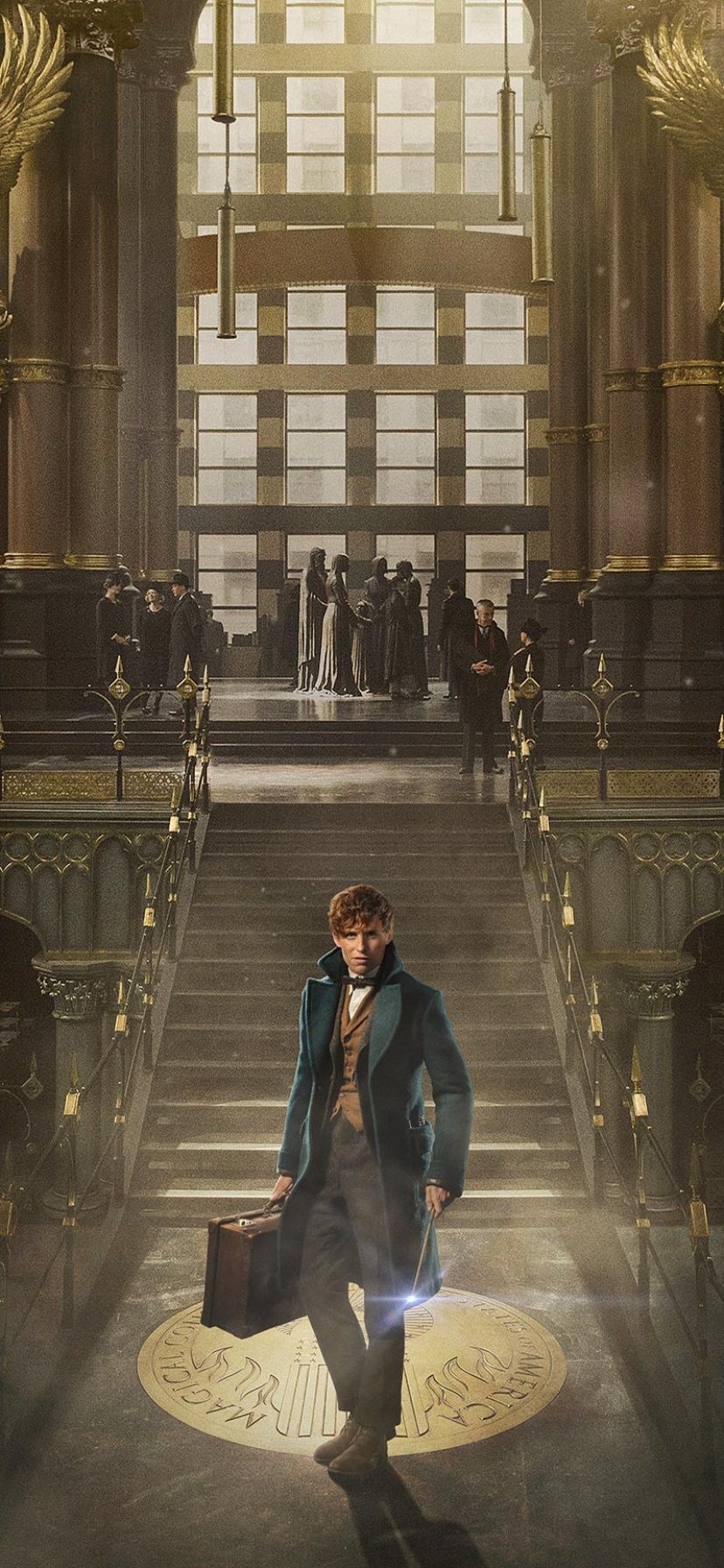 Phantastische Tierwesen, Film, Magie, Newt Scamander, Abenteuer, 830x1800 HD Handy