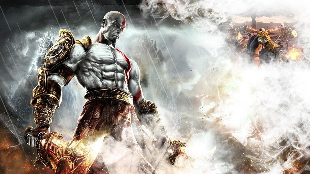 God of War, Krieger, Fantasy, Spiele, Rauch, 1280x720 HD Desktop