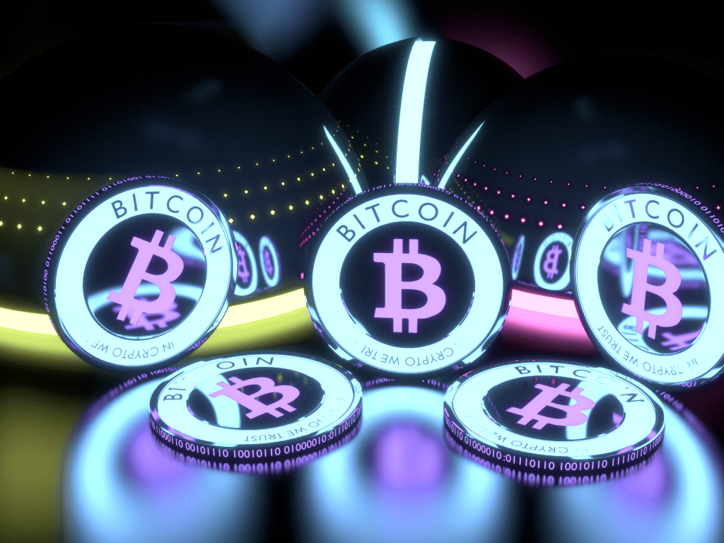 Bitcoin, Hintergrundbild, HD, Design, kreative, 1030x770 HD Desktop