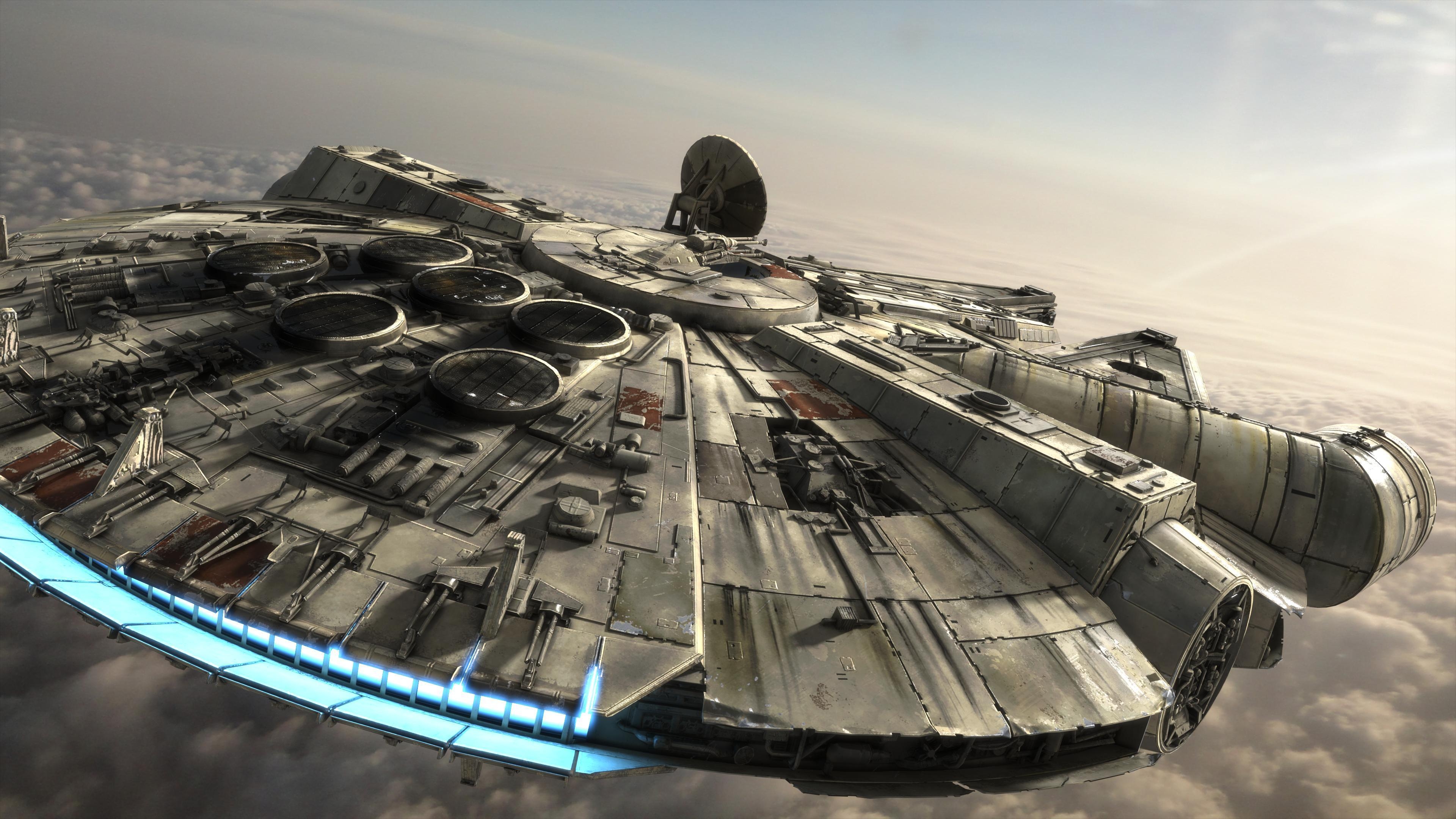 Millennium Falke, Star Wars, Film, Bild, Weltraumabenteuer, 3840x2160 4K Desktop