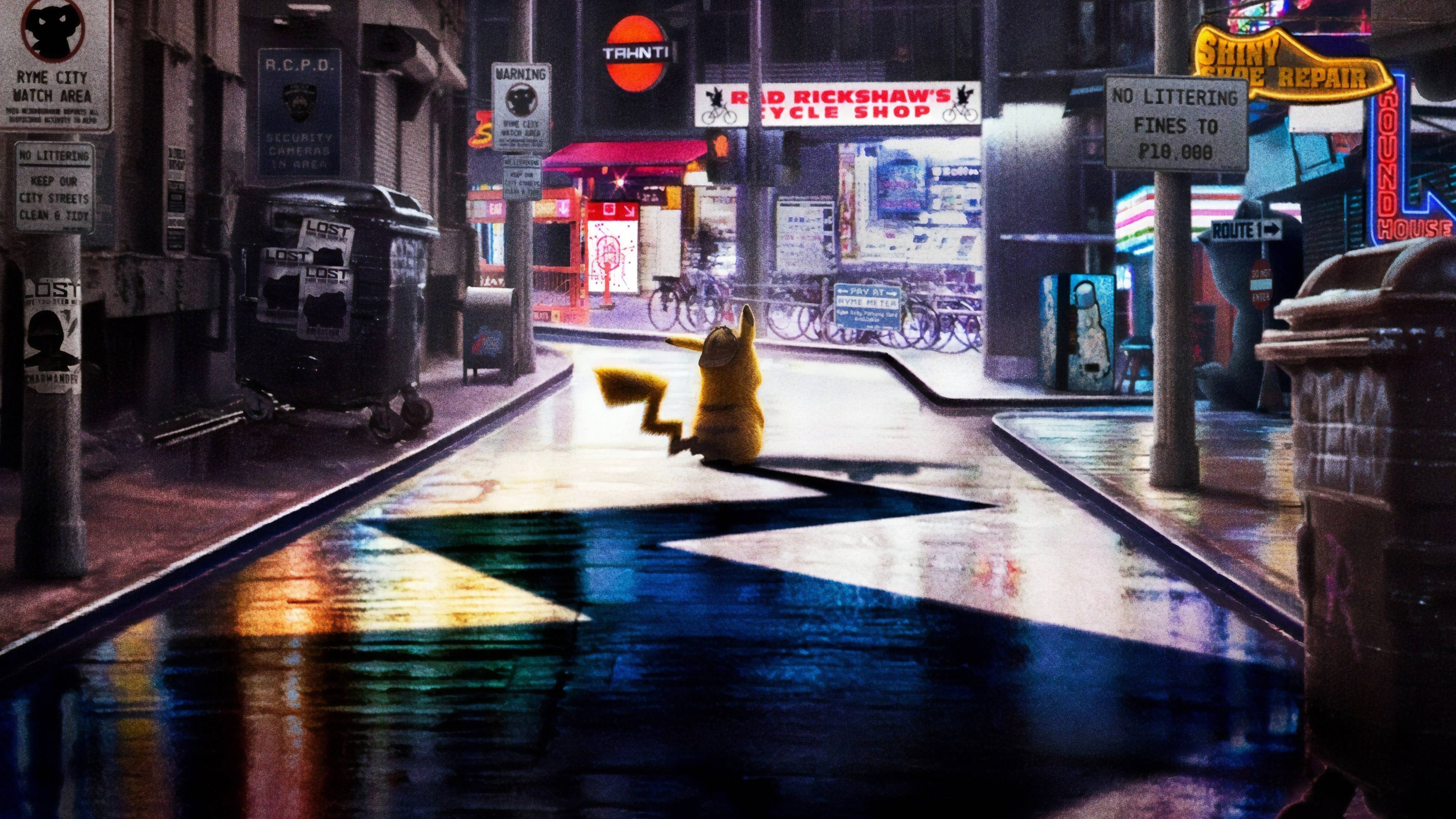 Pokémon Detective Pikachu, 4K, Film, Pikachu, Pokémon, 3840x2160 4K Desktop