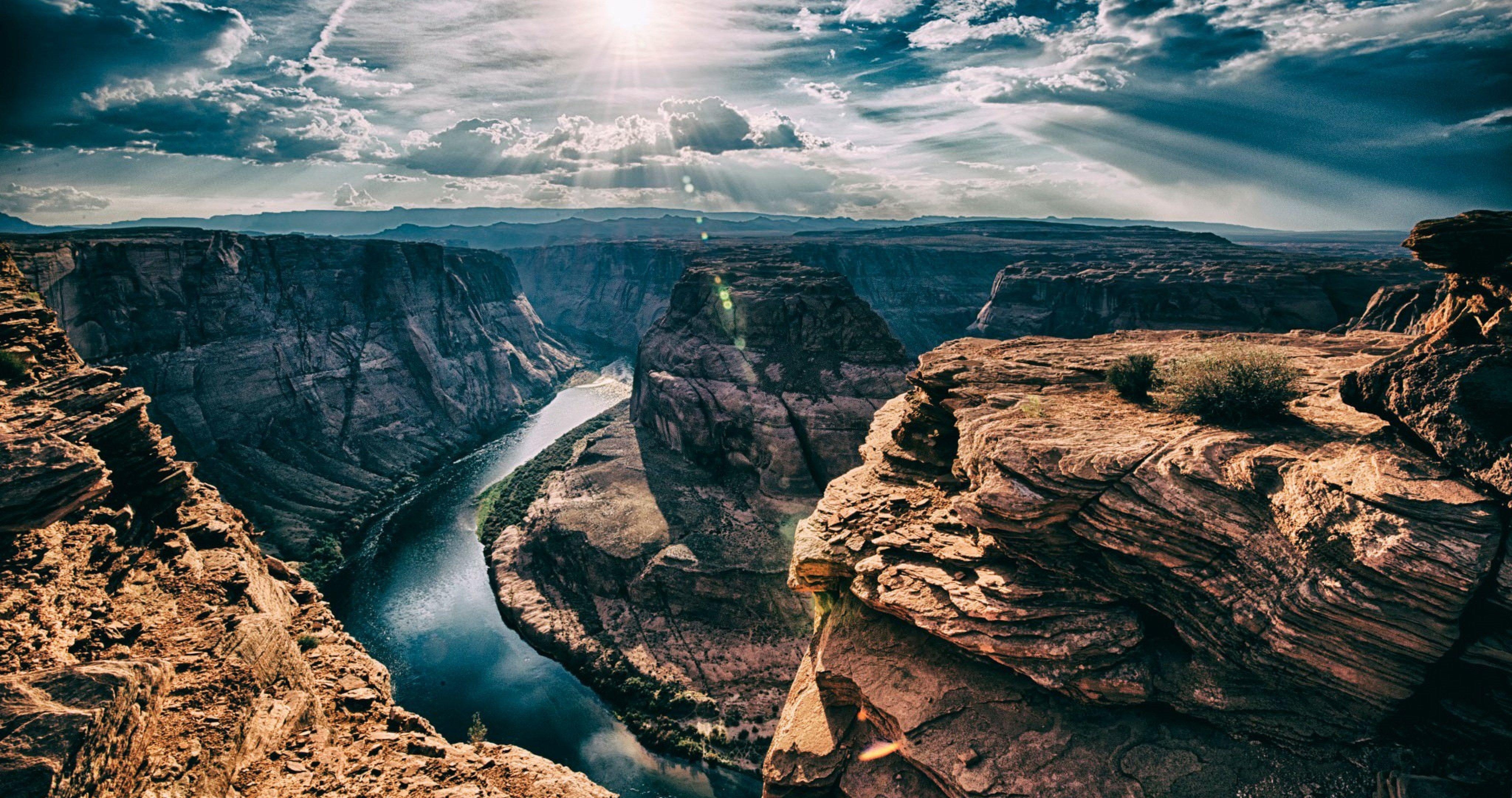 Horseshoe Bend, Arizona, 4K, Natur, Landschaft, 4100x2160 4K Desktop