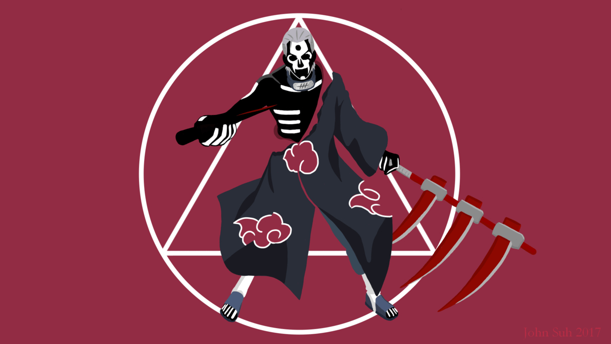 Hidan, Jashin, Minimalistisch, Naruto, Tenorbonastics, 1200x670 HD Desktop