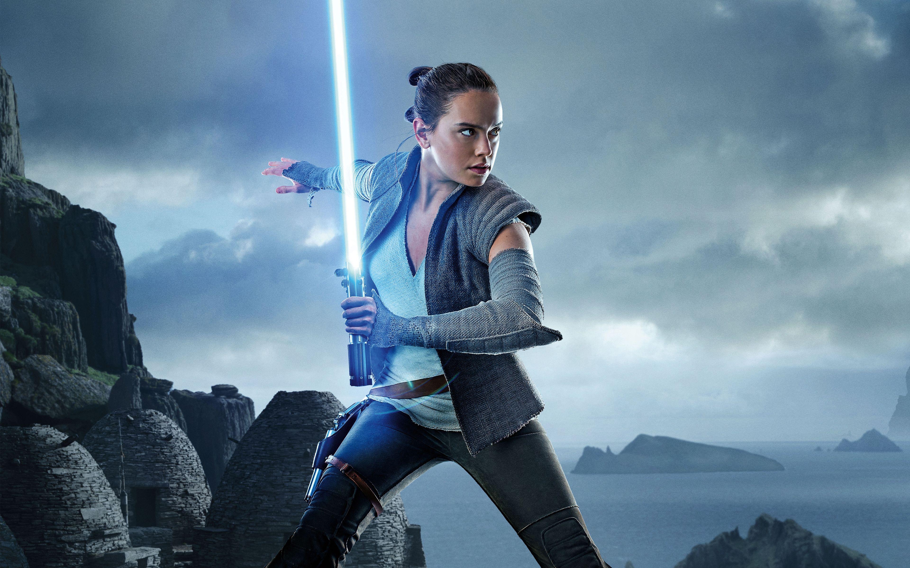 Rey, Daisy Ridley, Star Wars, Die letzten Jedi, 5K, 3840x2400 4K Desktop