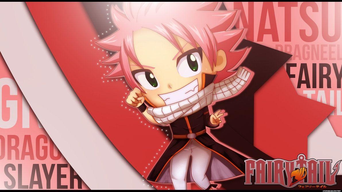 Chibi Fairy Tail, Natsu Dragneel, Anime Manga, Wallpaper, 1200x670 HD Desktop