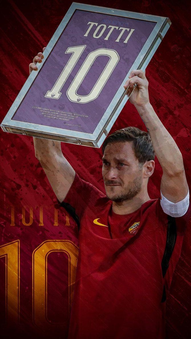 Francesco Totti, Breitbild, Fußball, Sport, Italien, 670x1200 HD Handy