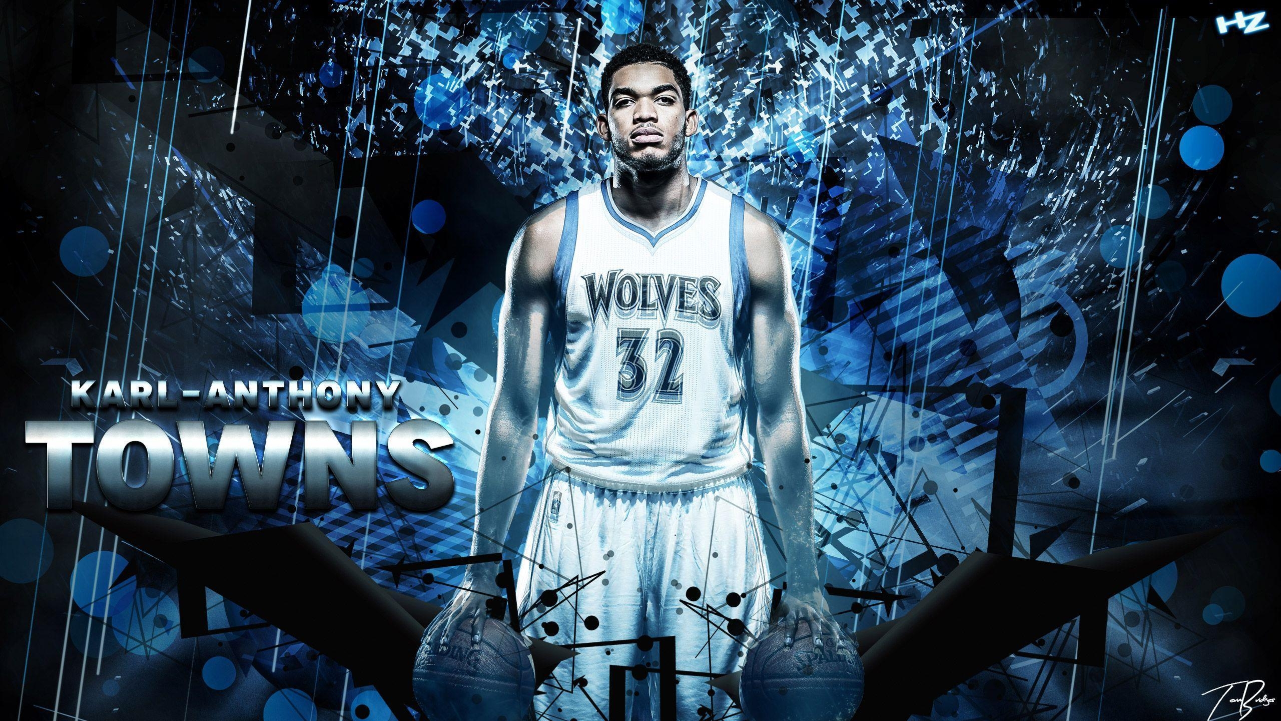 Karl-Anthony Towns, Basketball, Sport, Athlet, 2560x1440 HD Desktop