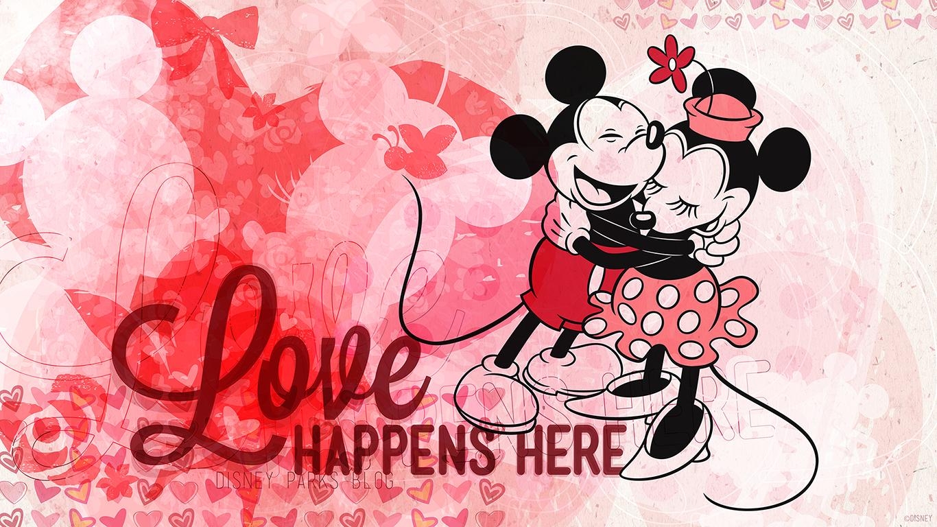 Valentinstag, Disney, Park, Hintergrund, Feier, 1370x770 HD Desktop