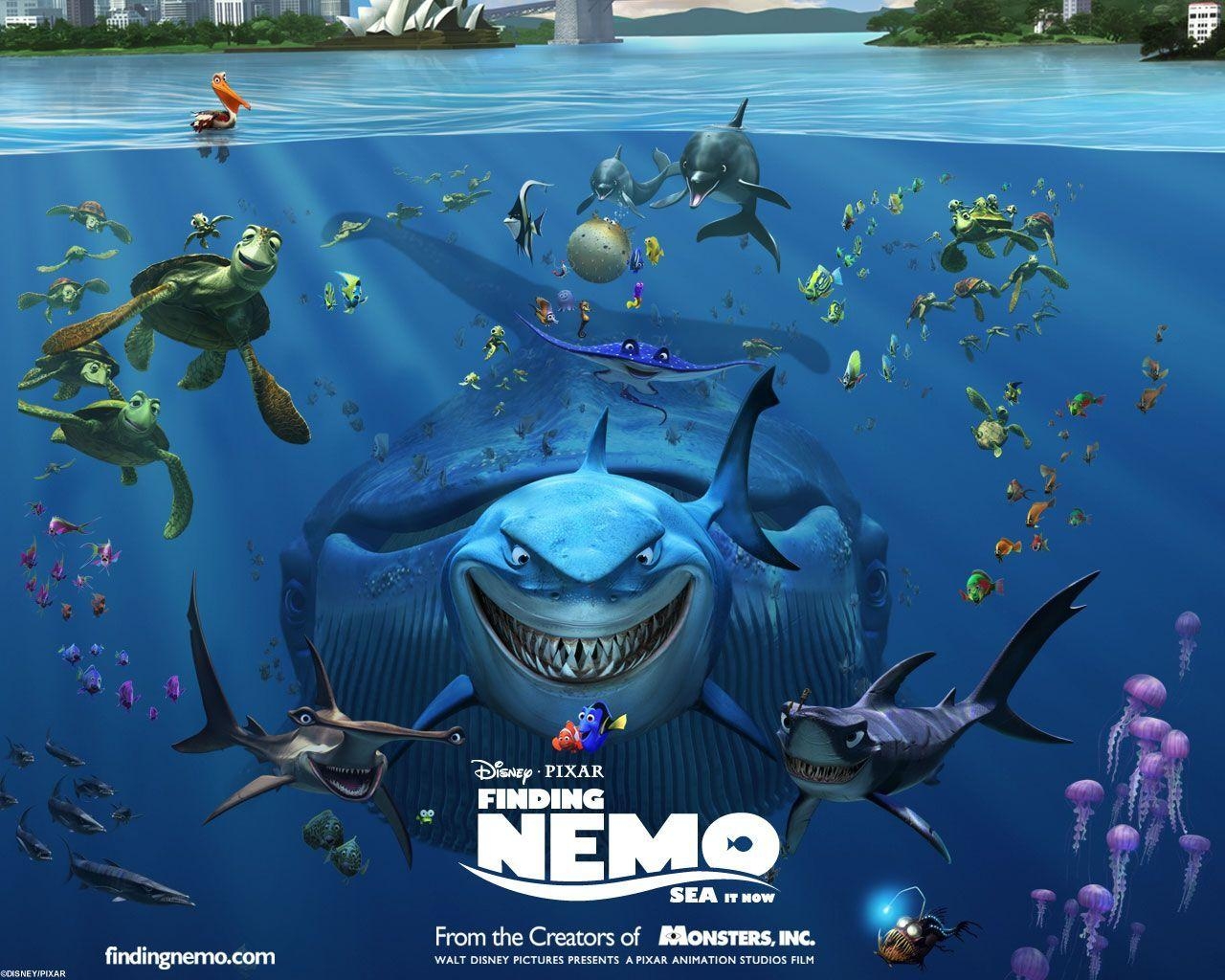 Findet Nemo, Zeichentrick, Disney, HD, Ozean, 1280x1030 HD Desktop