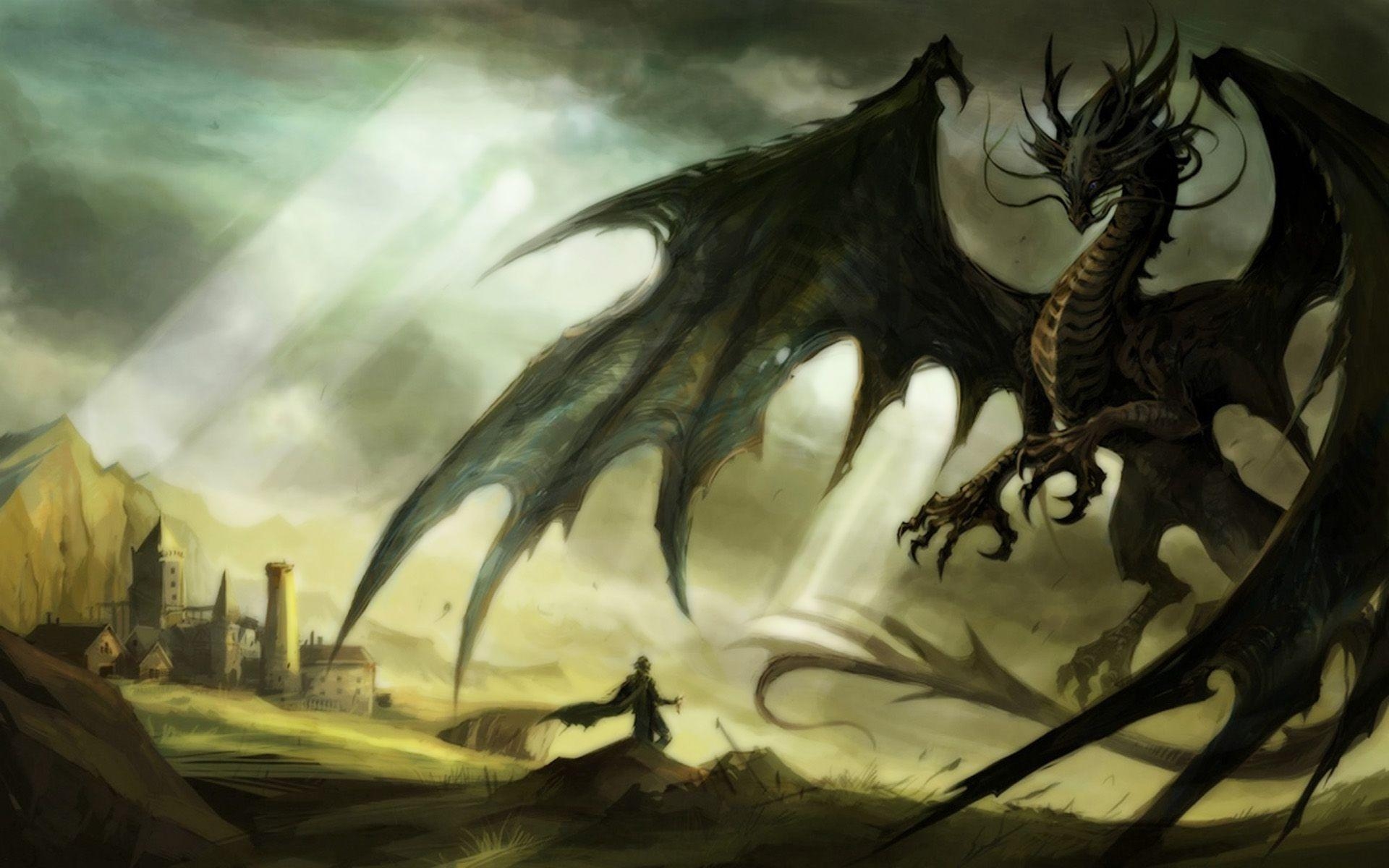 Drache, Fantasy, Kreatur, Kunst, Mythologie, 1920x1200 HD Desktop