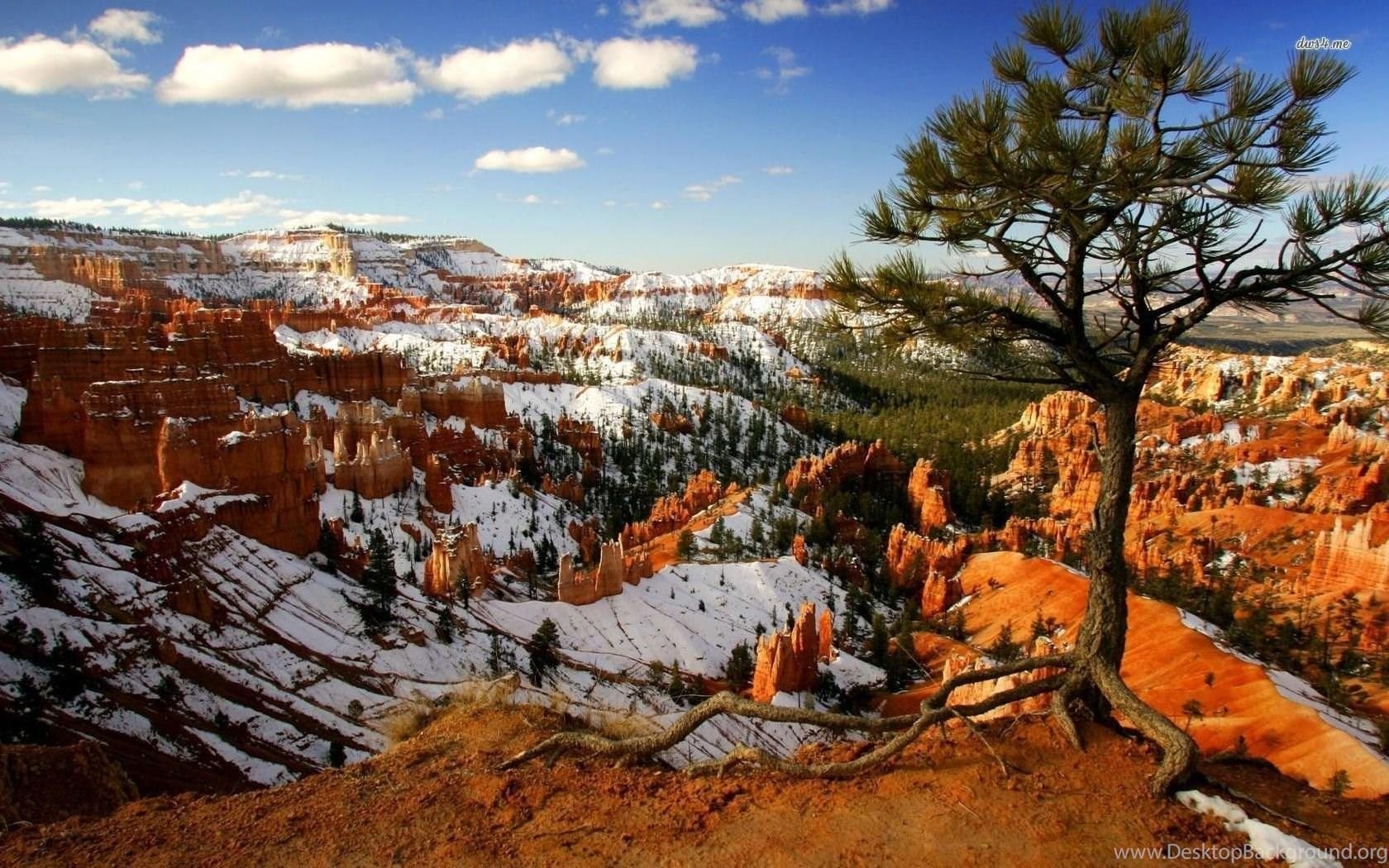 Schnee, Bryce Canyon, Natur, Hintergrund, Desktop, 1680x1050 HD Desktop