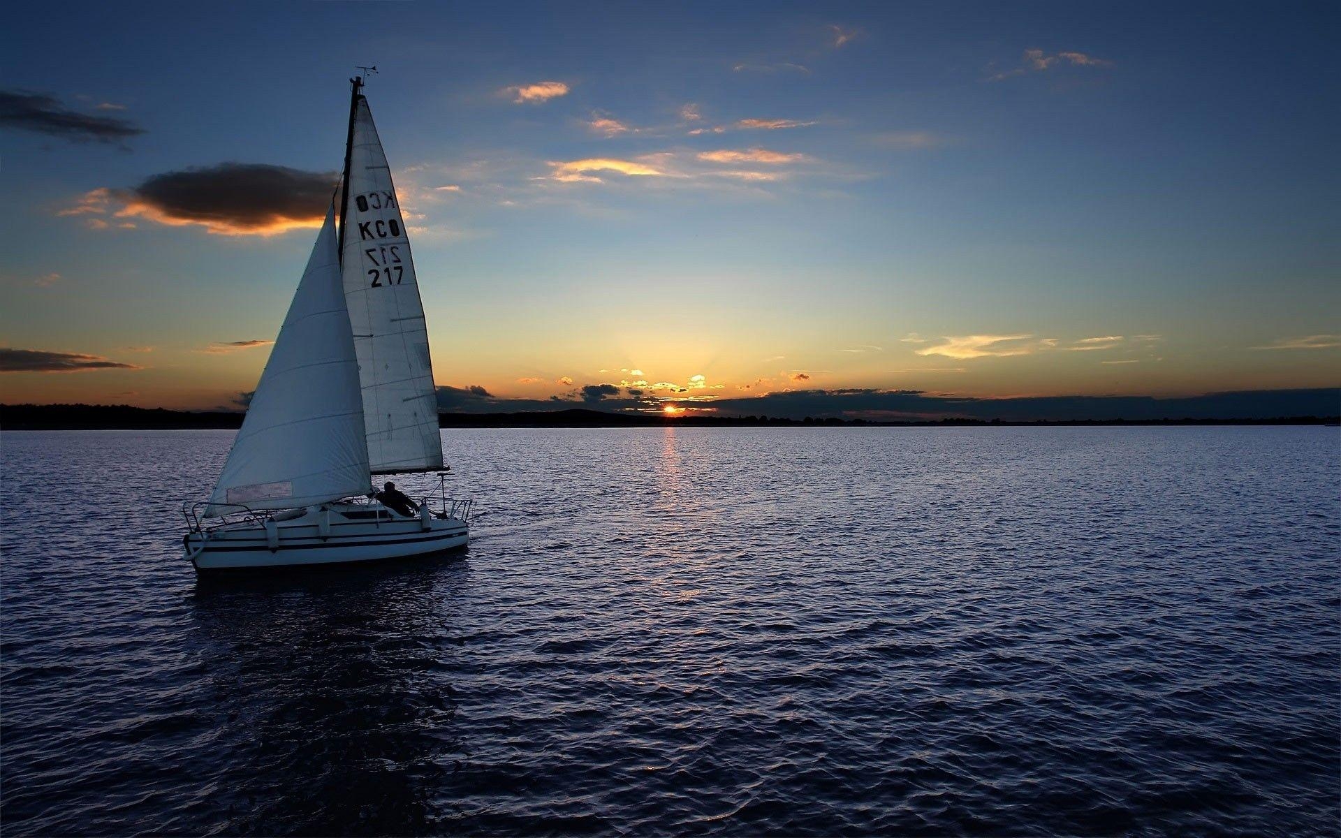 Segelboot, Meer, Sport, Segeln, Abenteuer, 1920x1200 HD Desktop