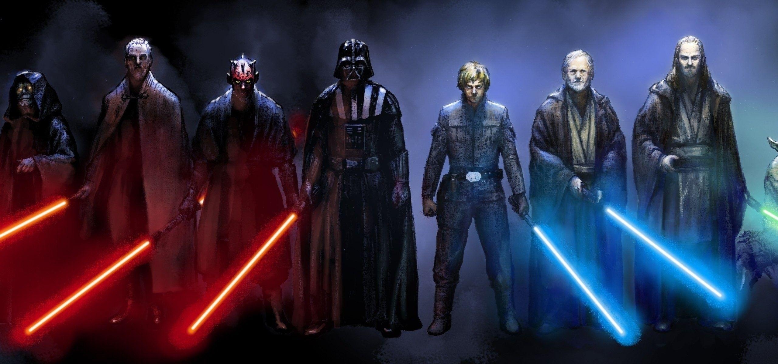 Jedi, HD, Hintergrund, Star Wars, Film, 2560x1200 Dual Screen Desktop