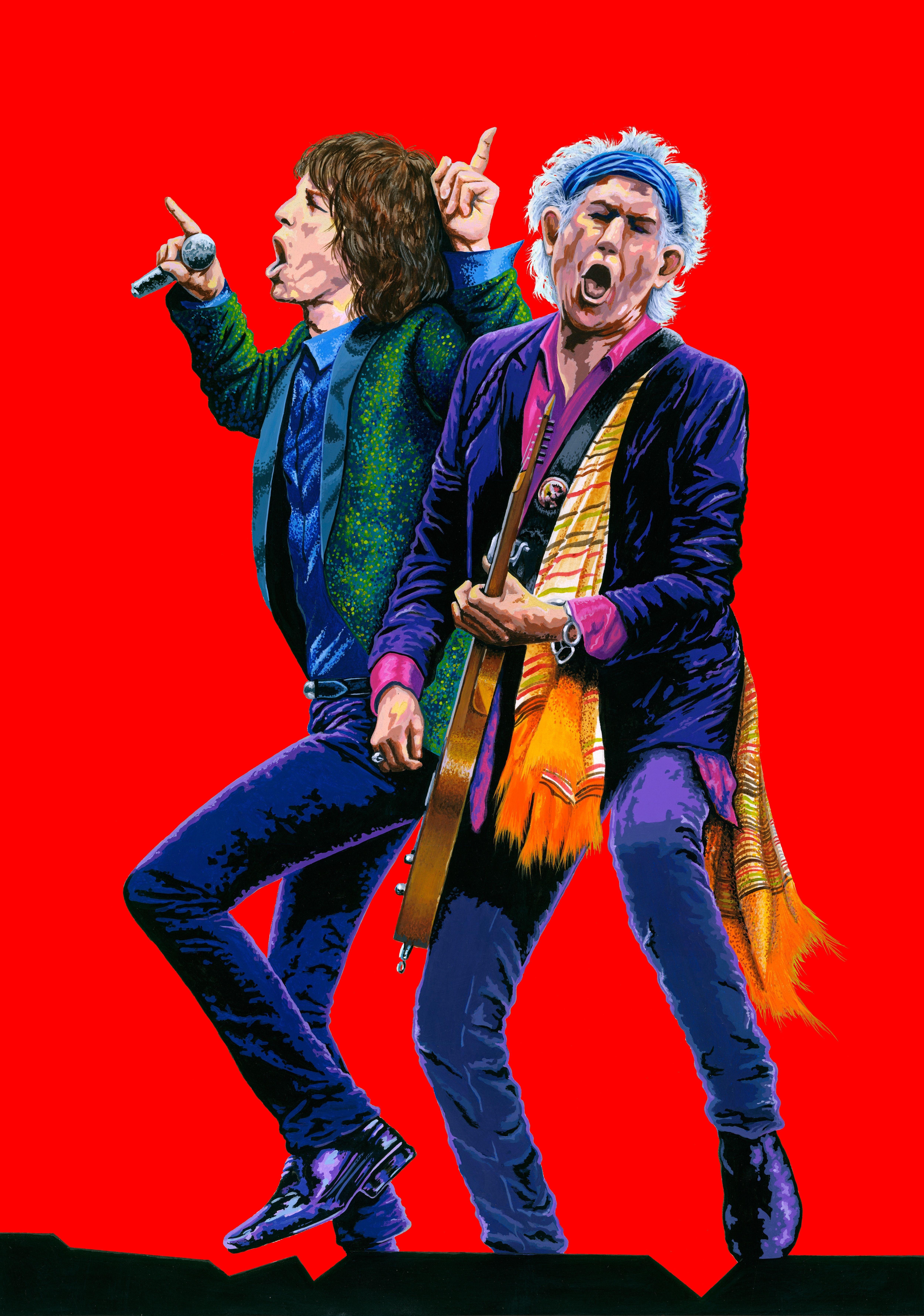 Mick Jagger, Keith Richards, Saskia Monsoon, Riviera, Rock, 5000x7130 4K Handy