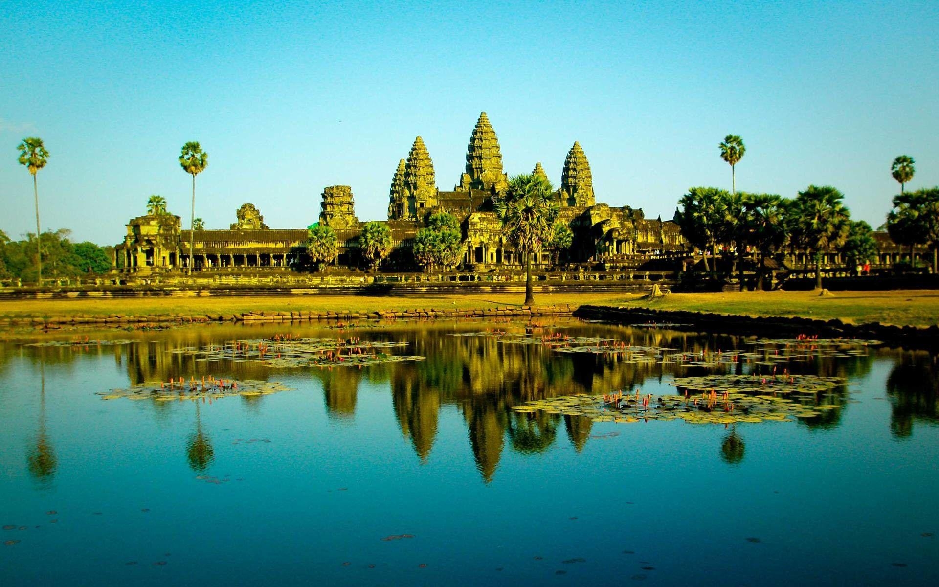 Angkor Wat, Bild, Kambodscha, Kultur, Architektur, 1920x1200 HD Desktop