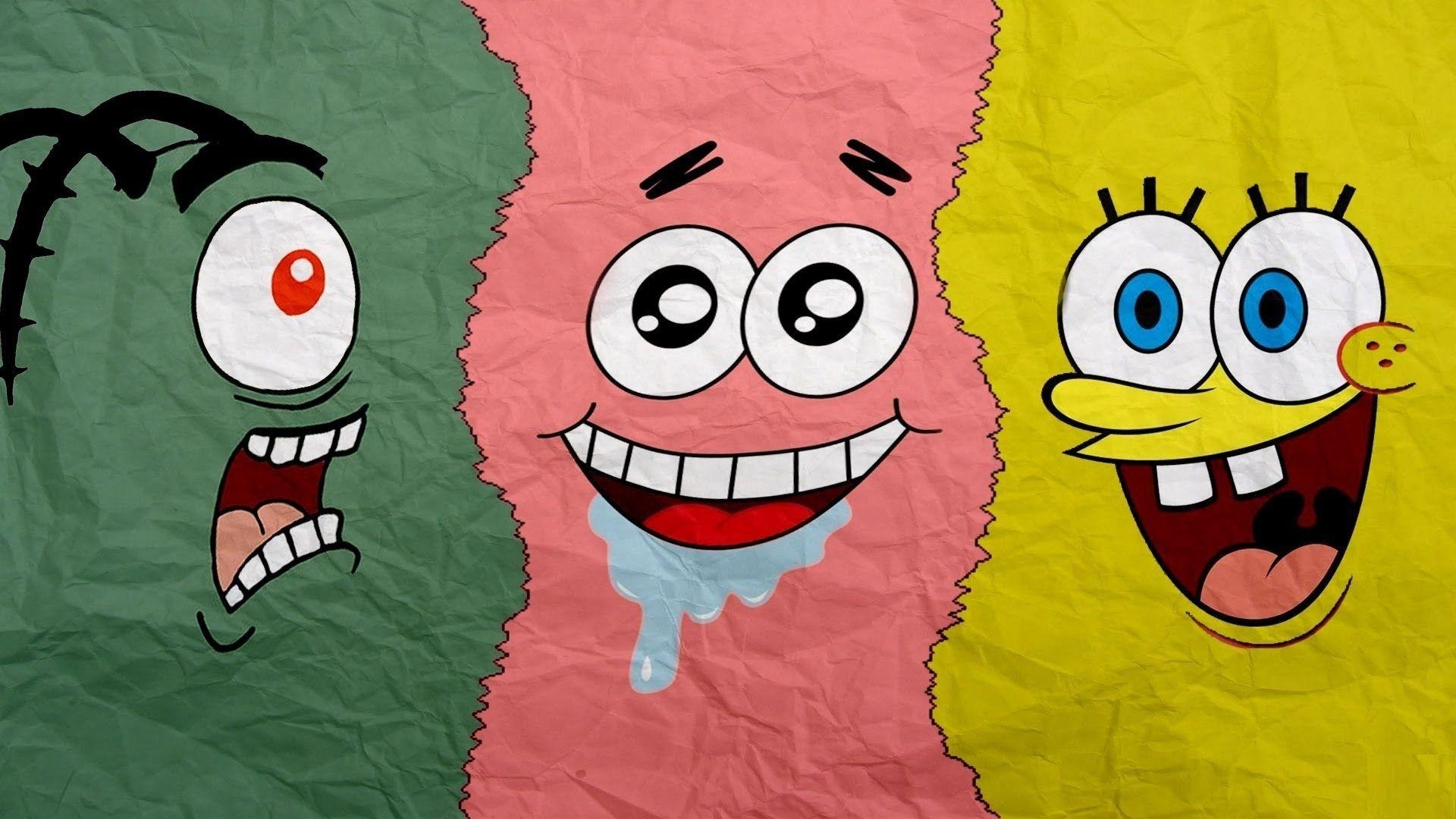 SpongeBob Wallpaper, Zeichentrick, heiter, Cartoonfigur, Unterhaltung, 1920x1080 Full HD Desktop