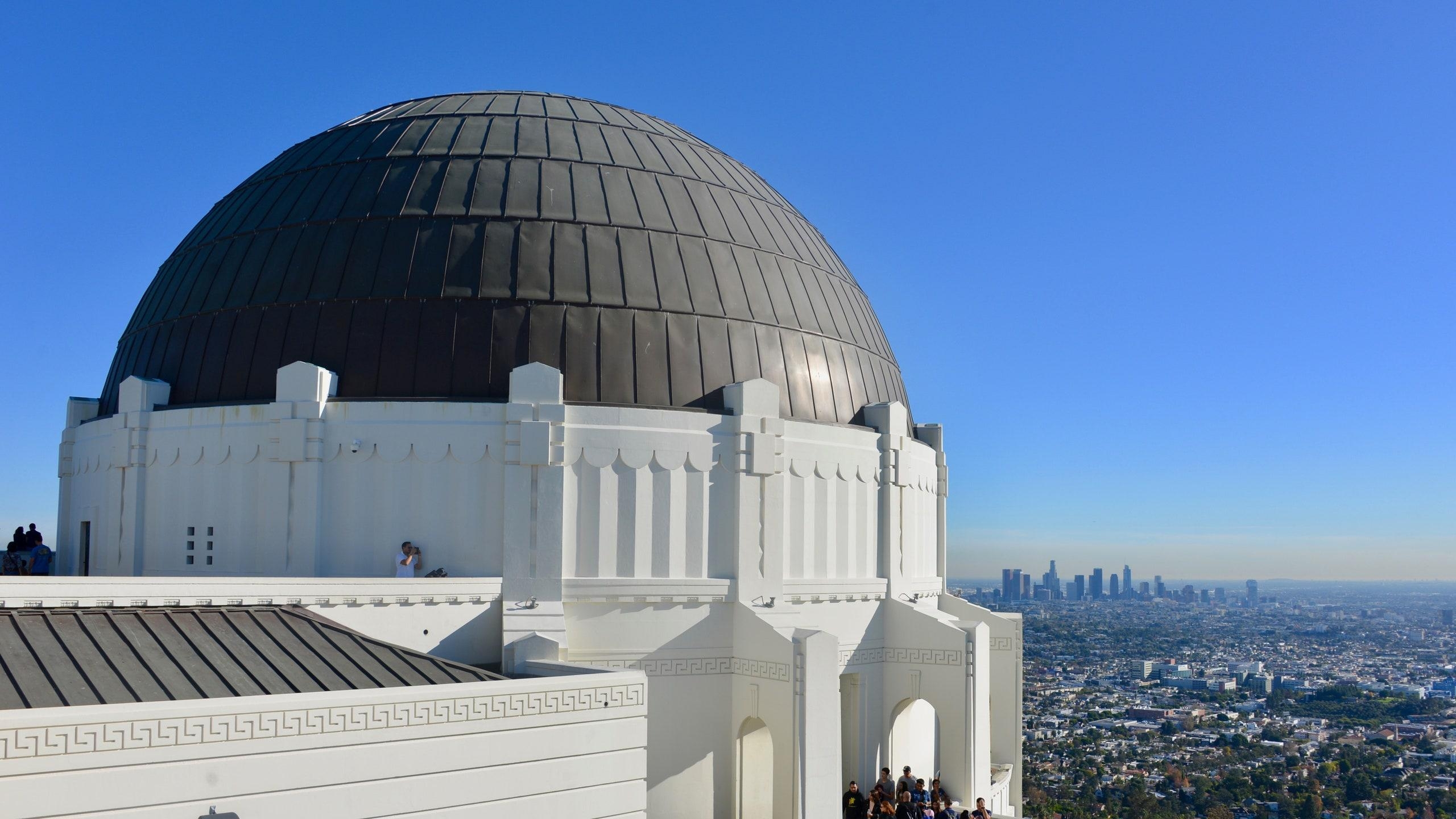 Griffith-Observatorium, Kalifornien, Architektur, Aussicht, Los Angeles, 2560x1440 HD Desktop