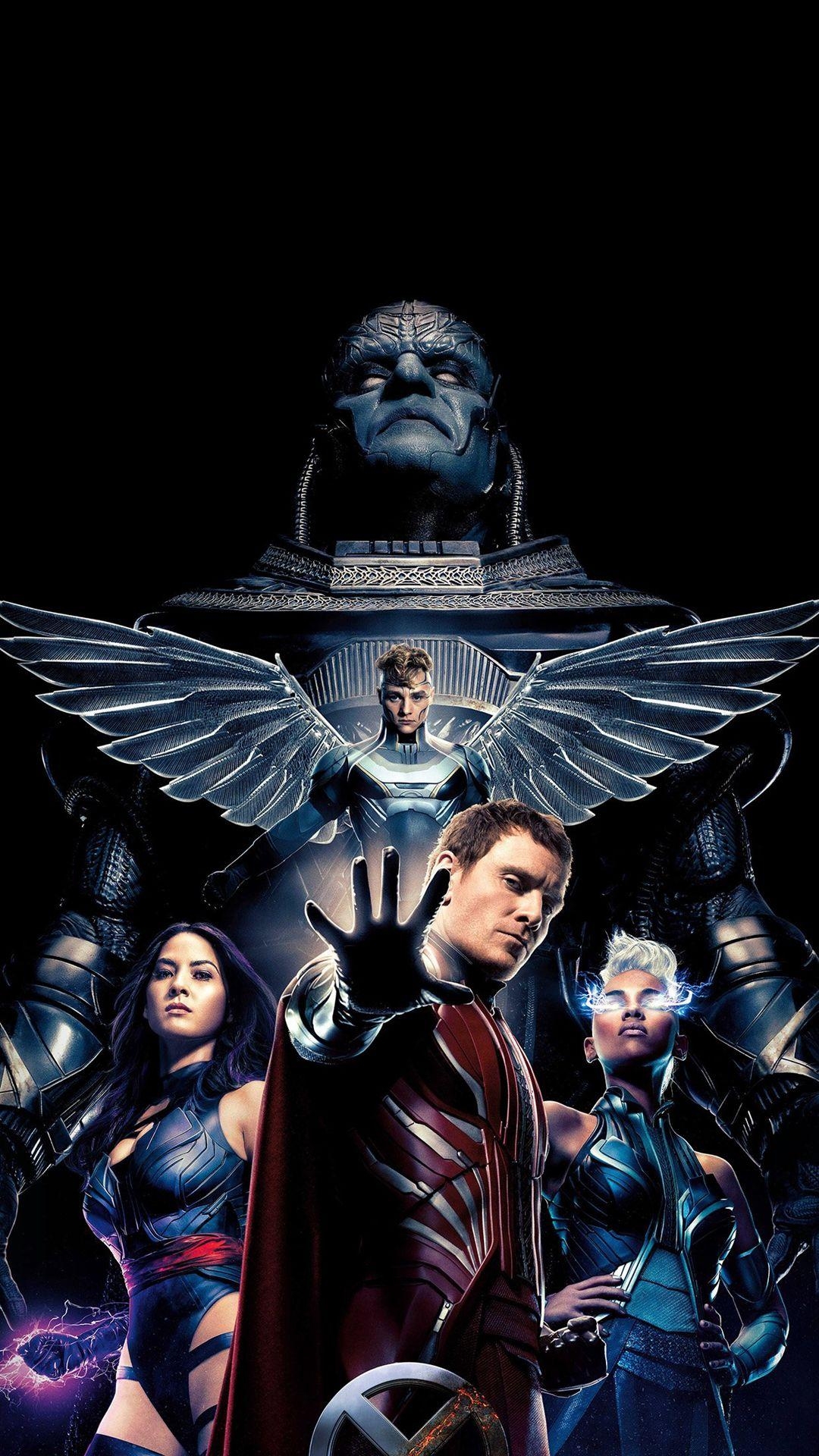 X-Men, Apocalypse Poster, Filmheld, Zerstörung, iPhone 8, 1080x1920 Full HD Handy