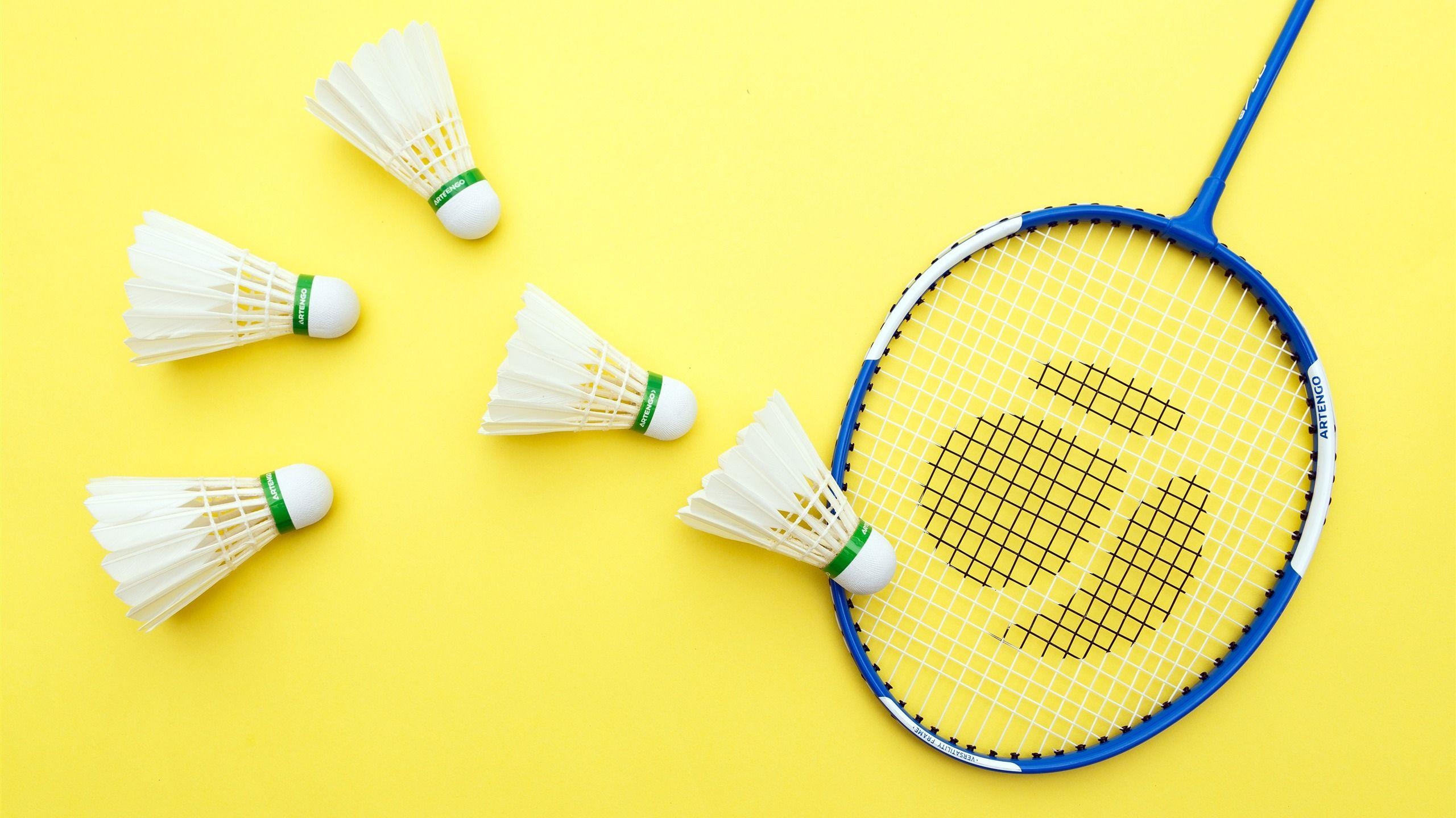 Badminton, Schläger, Nahaufnahme, HD, Federball, 2560x1440 HD Desktop