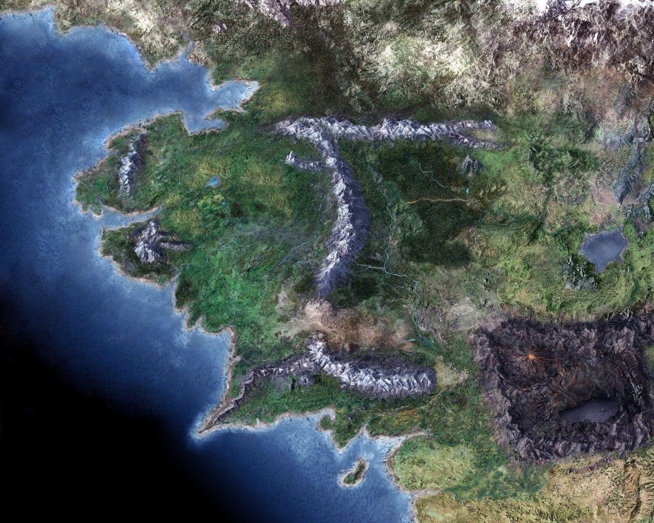 J R R Tolkien, Mittelerde, Mordor, Karte, Herr der Ringe, 1280x1030 HD Desktop