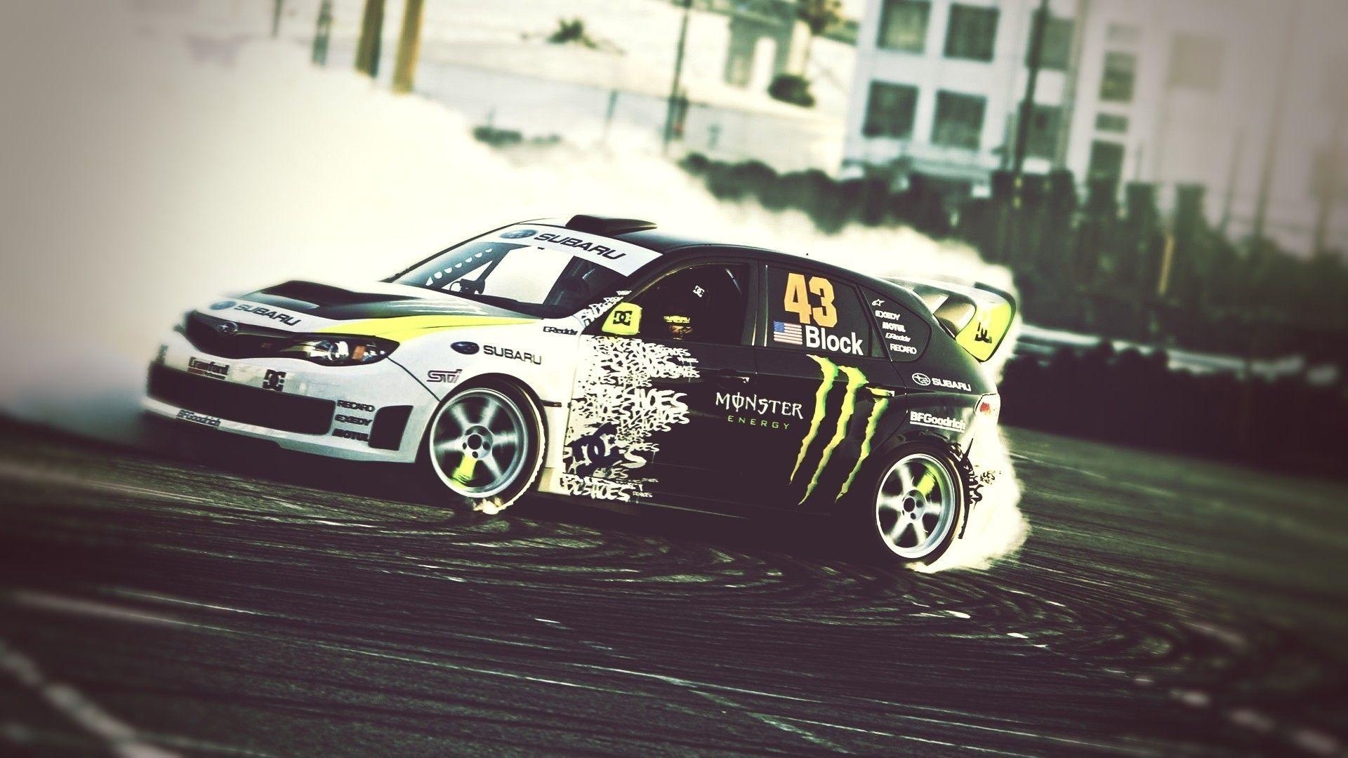 Ken Block, Subaru, Monster Energy, Gymkhana, Motorsport, 1920x1080 Full HD Desktop