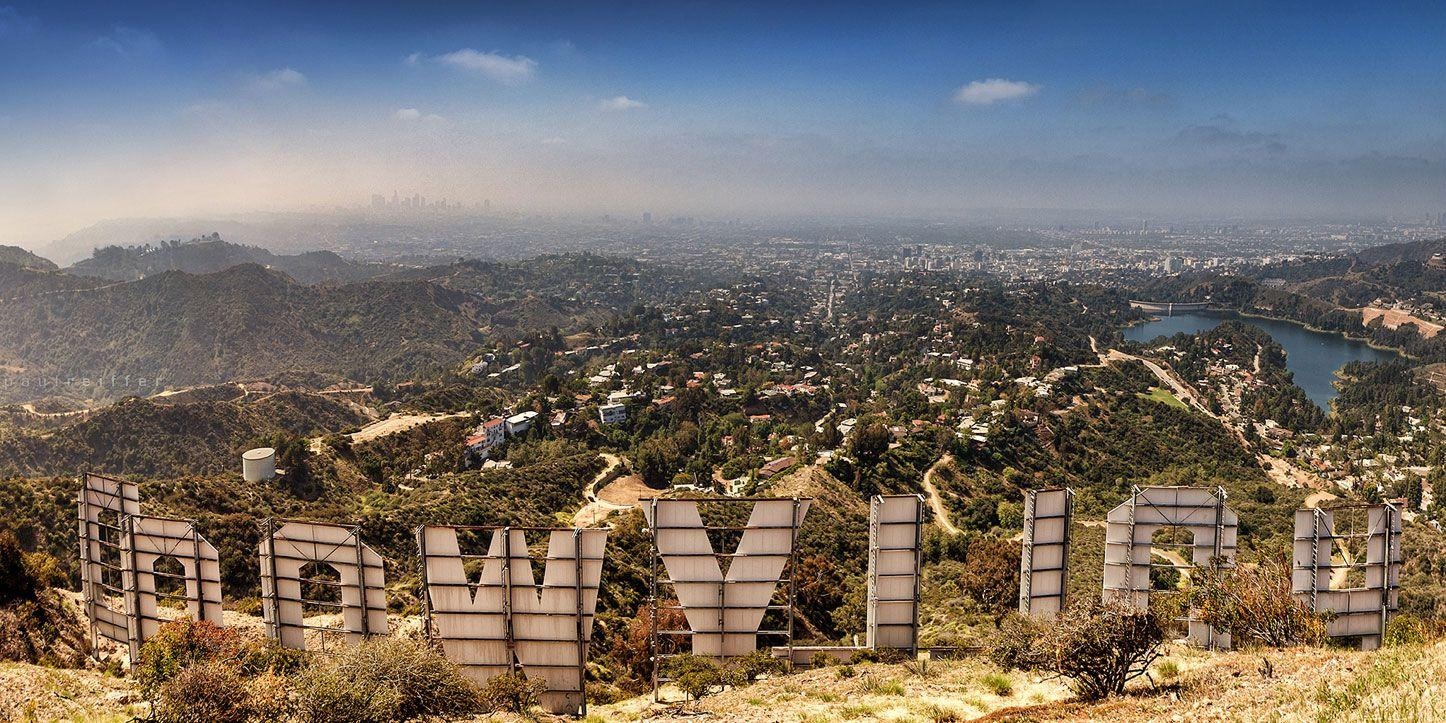 Hollywood Sign, Fotografieren, Los Angeles, Landmarke, USA, 1450x730 HD Desktop